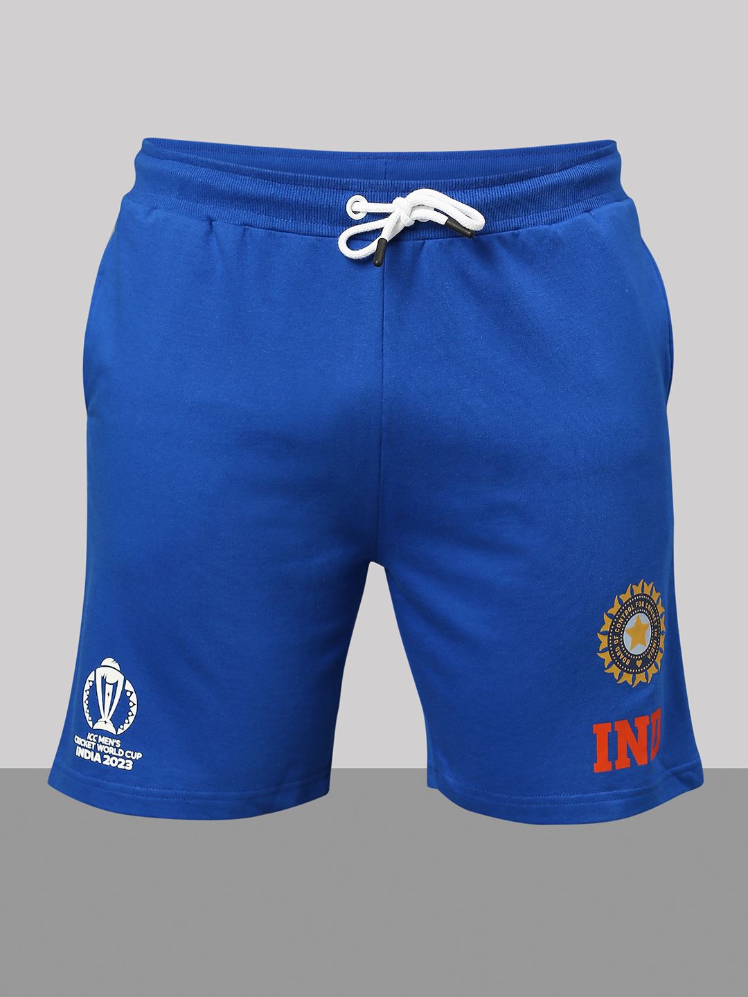 Buy Official ICC CWC 23 Men Blue Solid Short From FanCode Shop