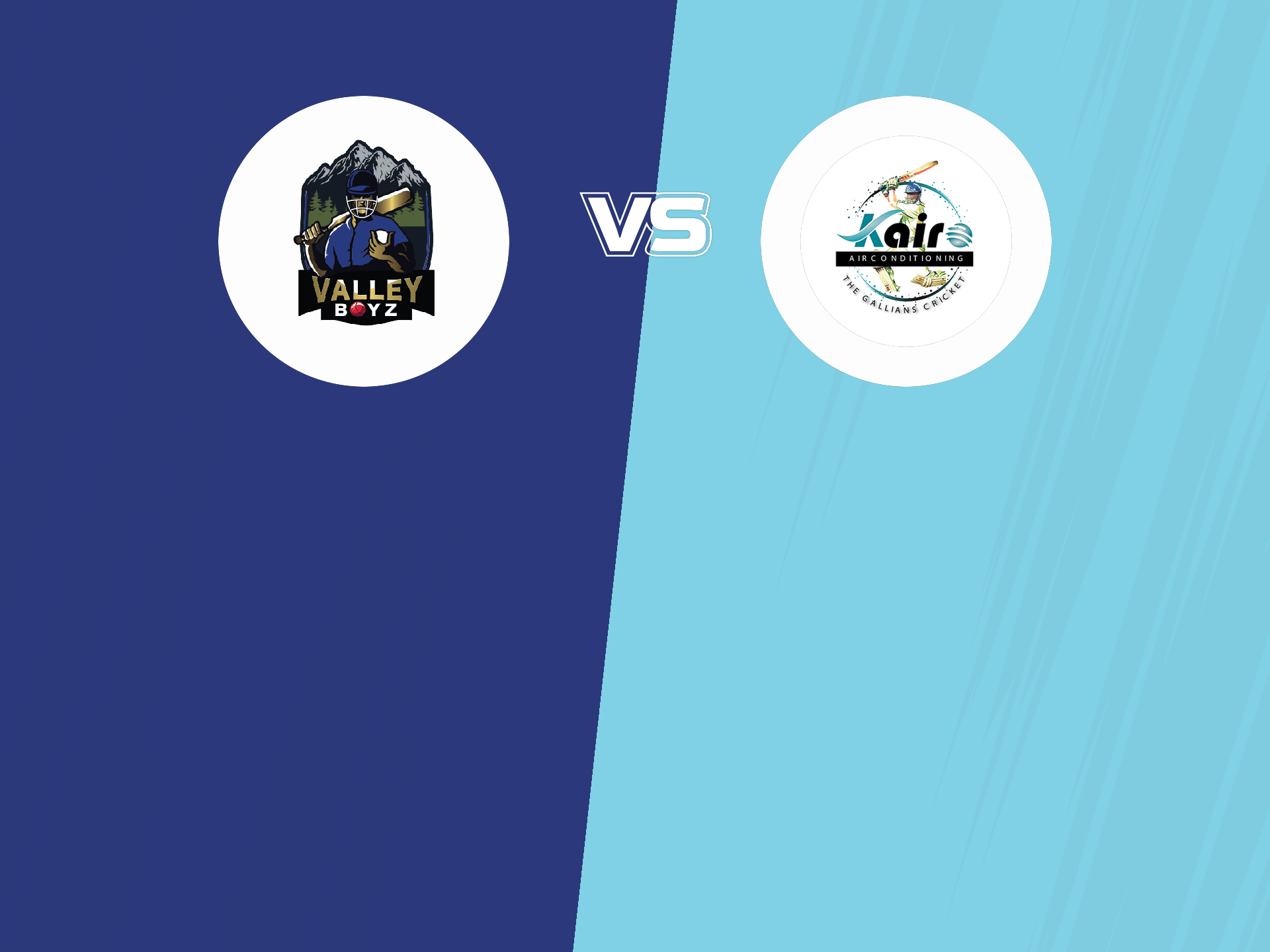 Plate semi final 1 of icca arabian cricket league, 2023: valley boys vs gallion ckt club banner