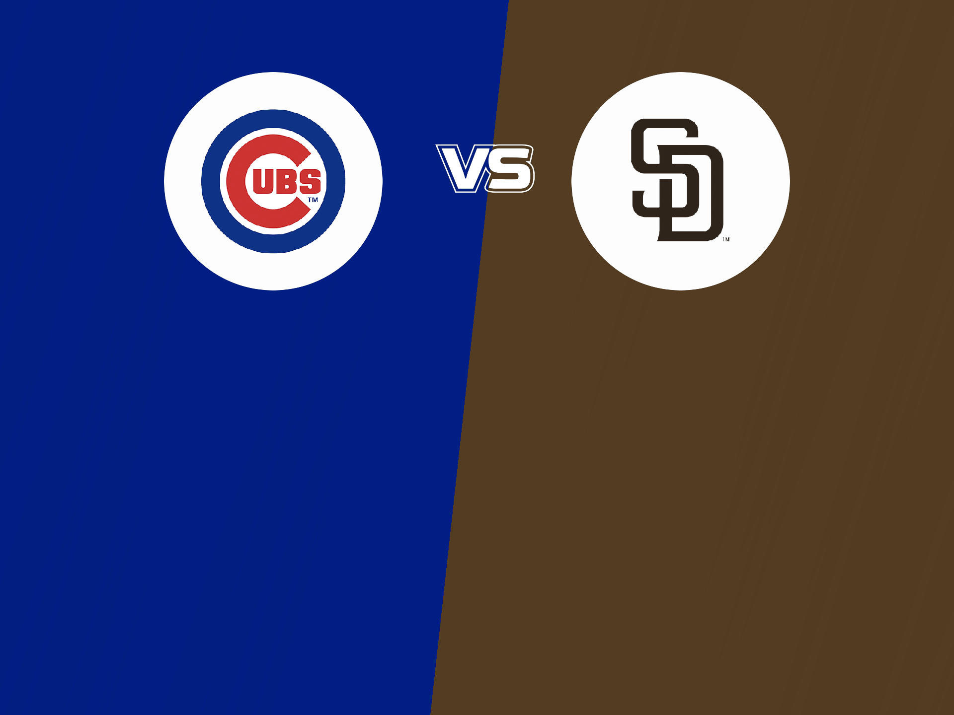 Chicago Cubs vs San Diego Padres