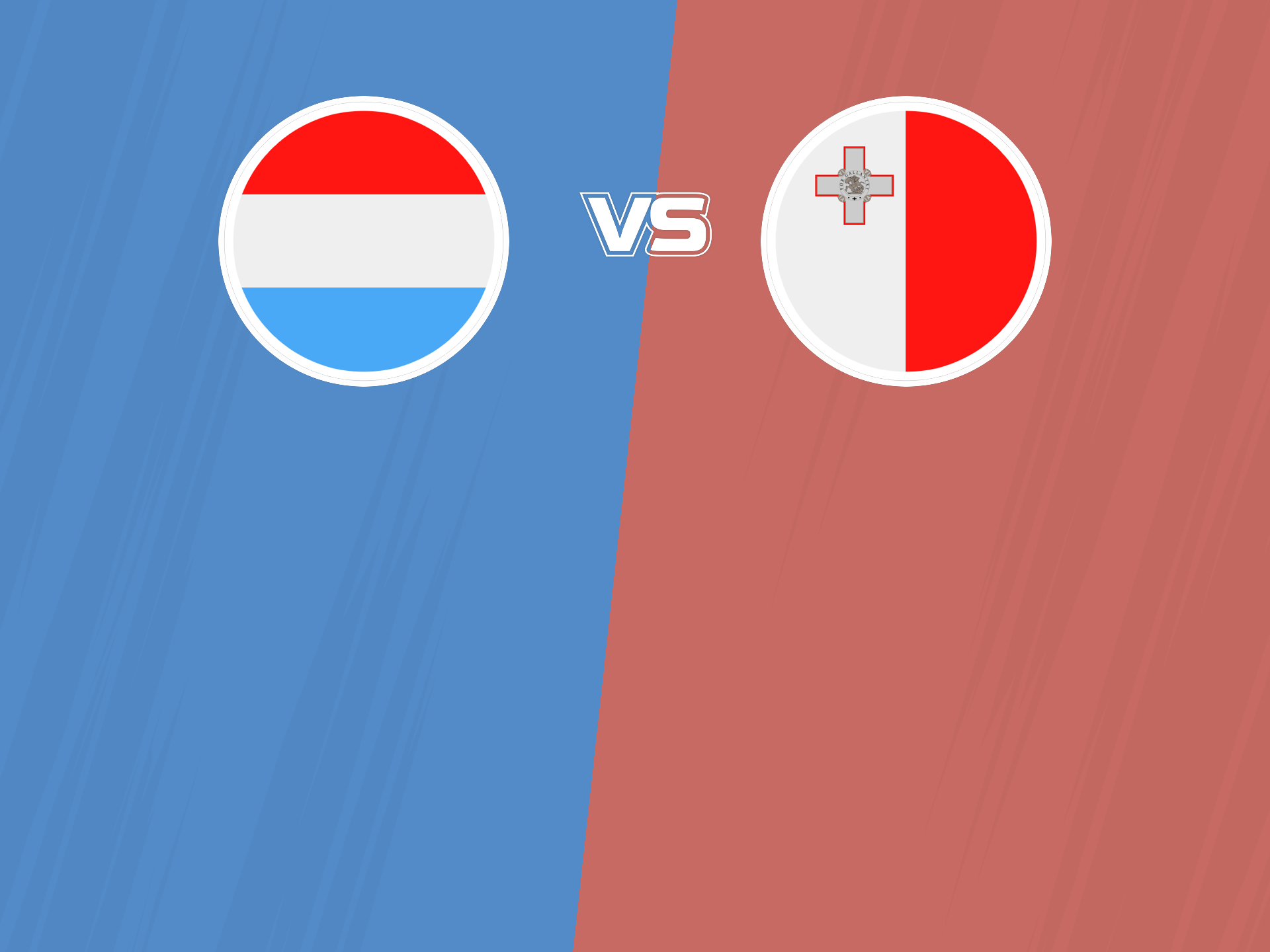 Match #2 of valletta cup, 2023: luxembourg vs malta banner