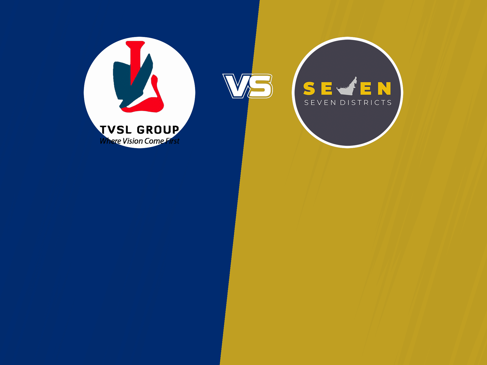 The Vision Shipping vs Seven Districts 1st SemiFinal Match Live