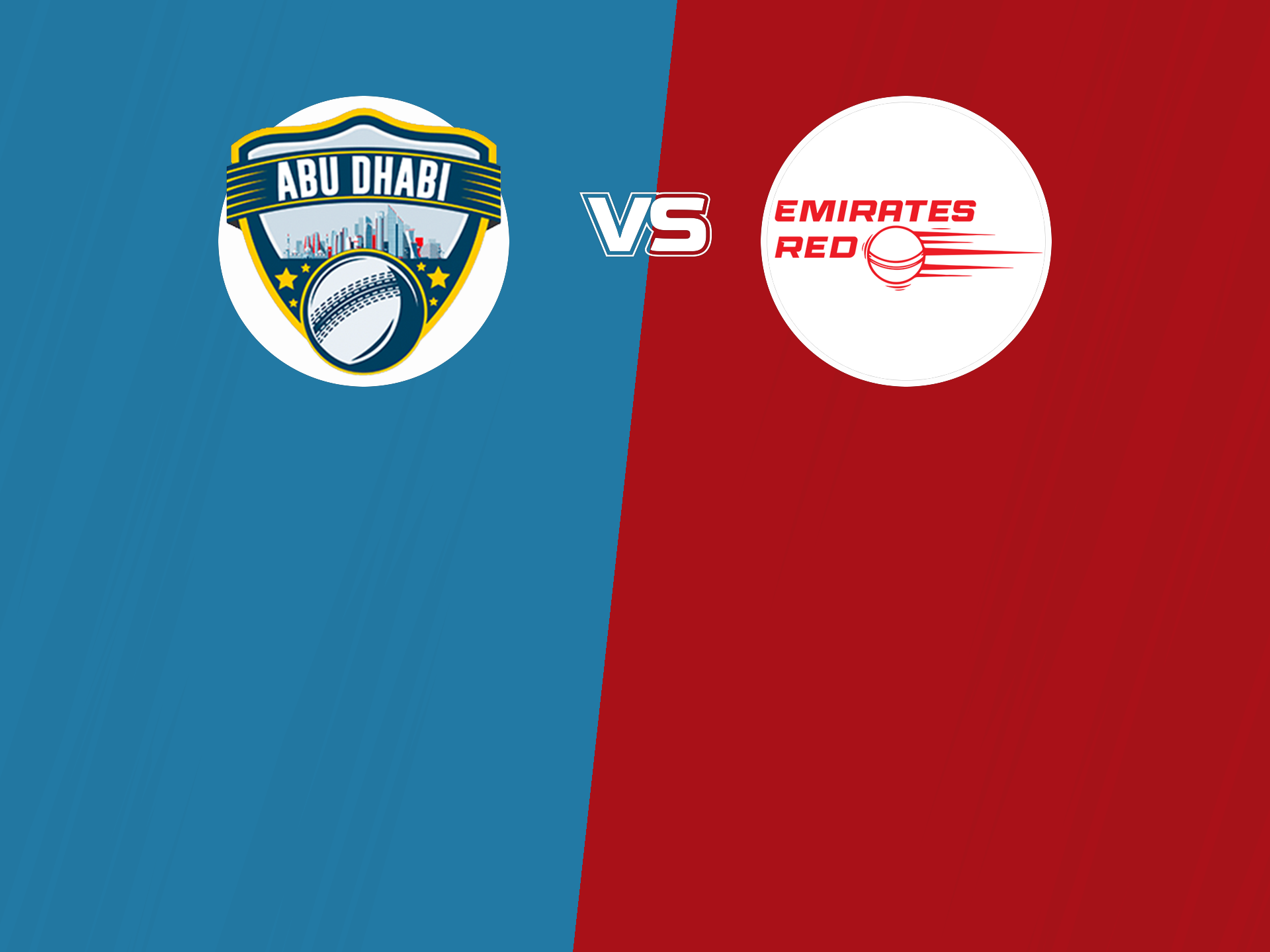 Match 2 of emirates d50 tournament, 2023: abu dhabi vs emirates red banner