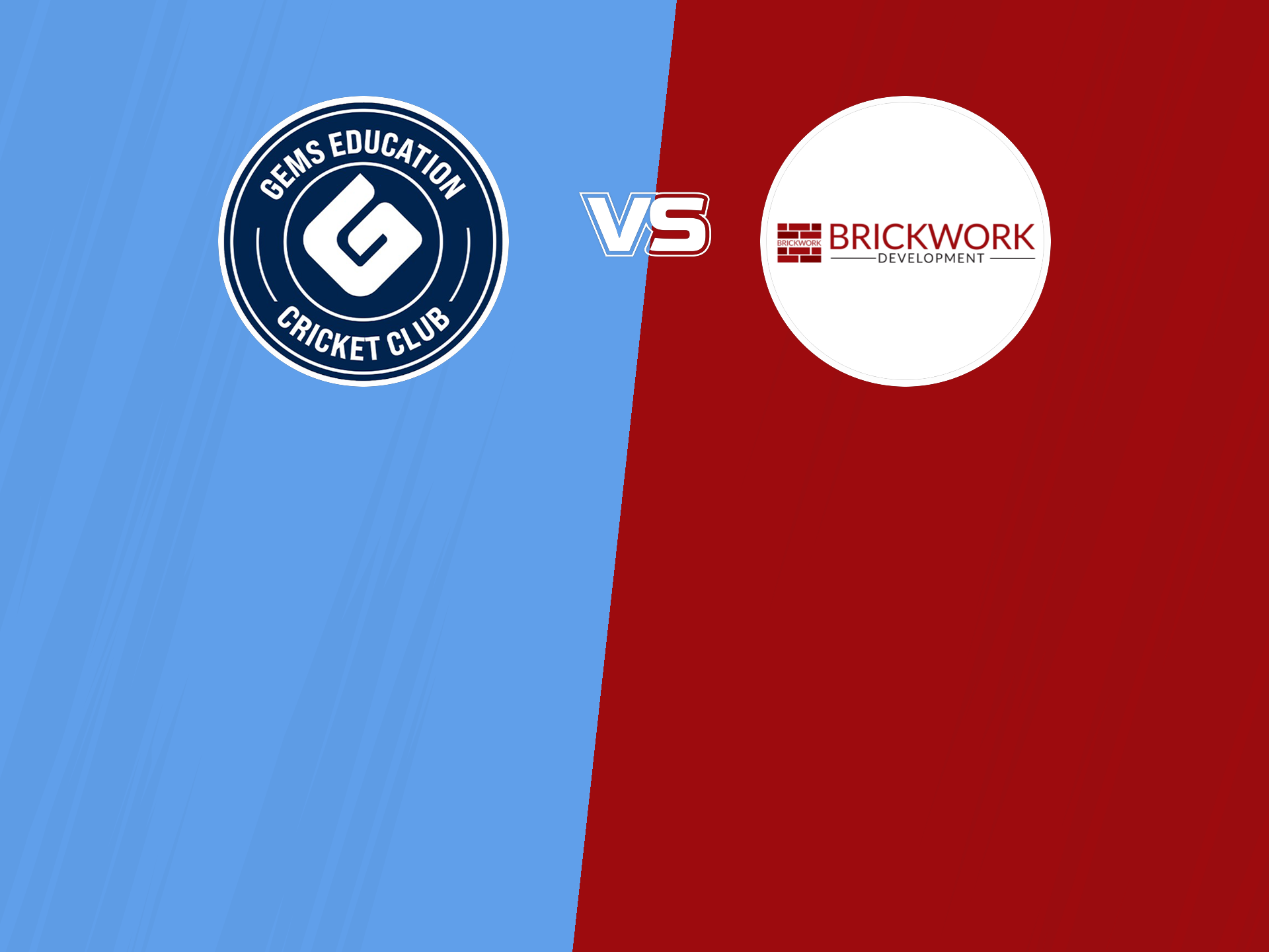 Gems Education CC vs Brickwork Development 2nd Quarter Final Live Match