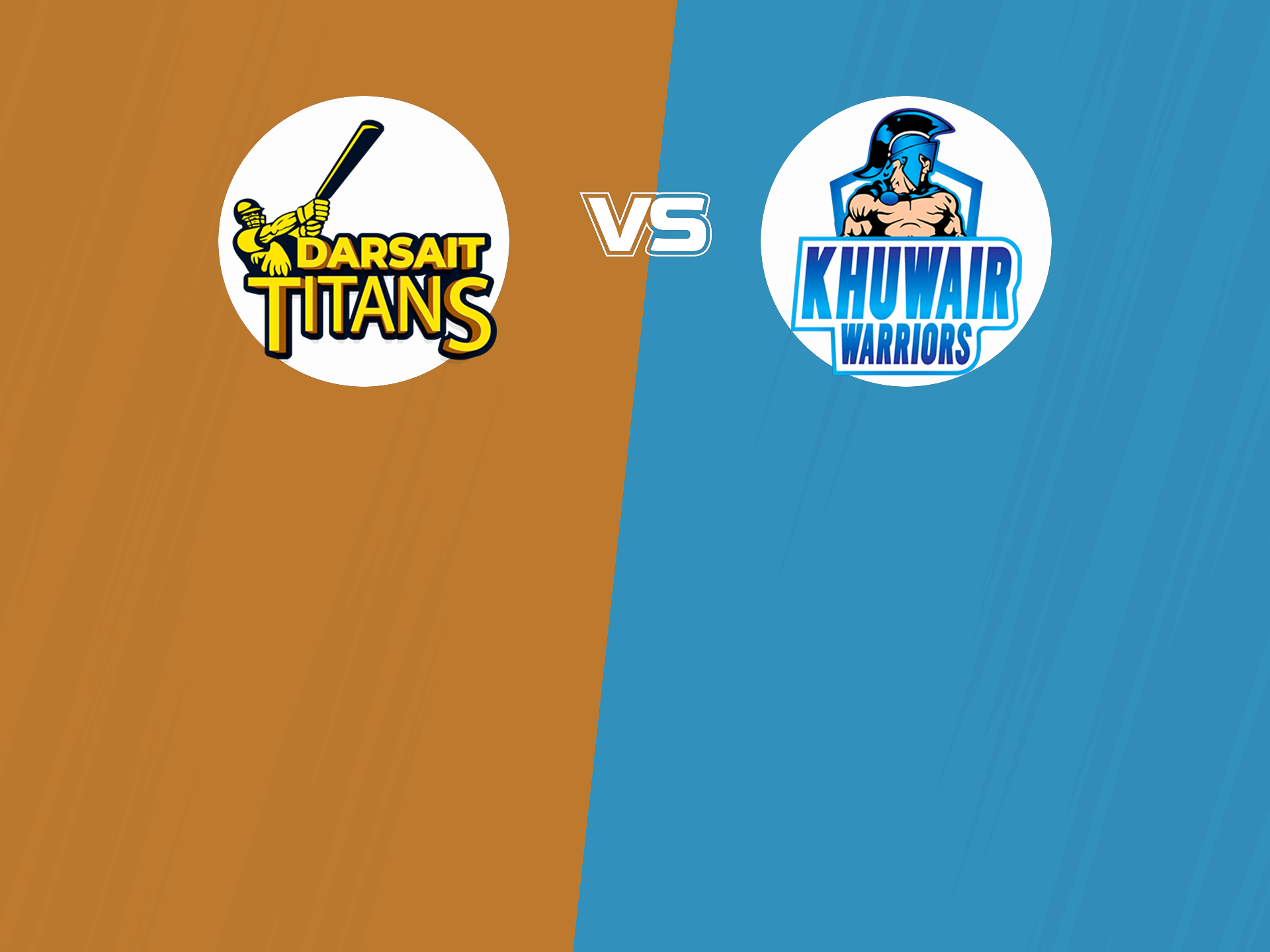 KHUWAIR WARRIORS vs DARSAIT TITANS Live Cricket Match Information