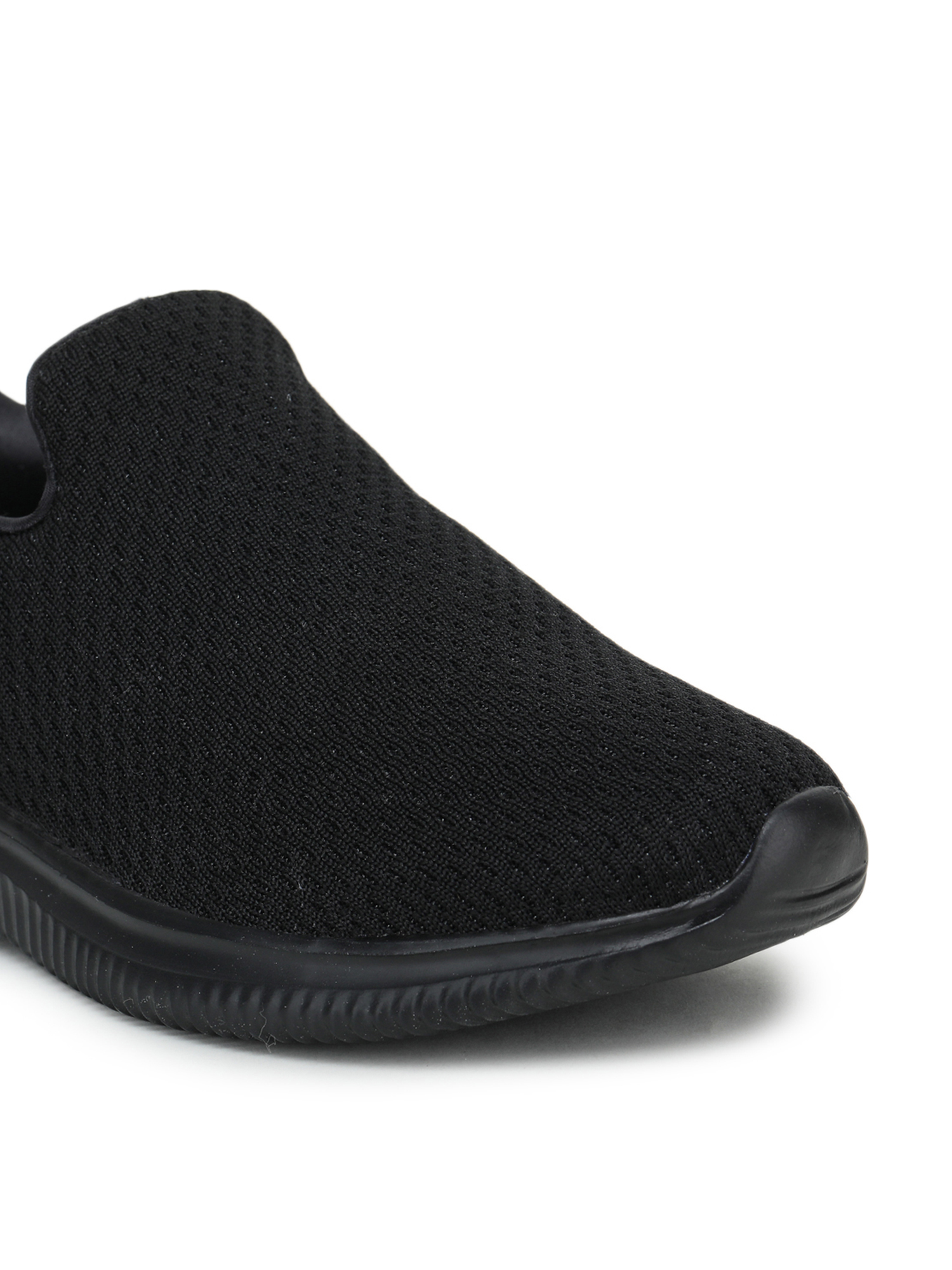 Abros Men Black and Brown Flyer-N Slip-On Running Shoes (6)