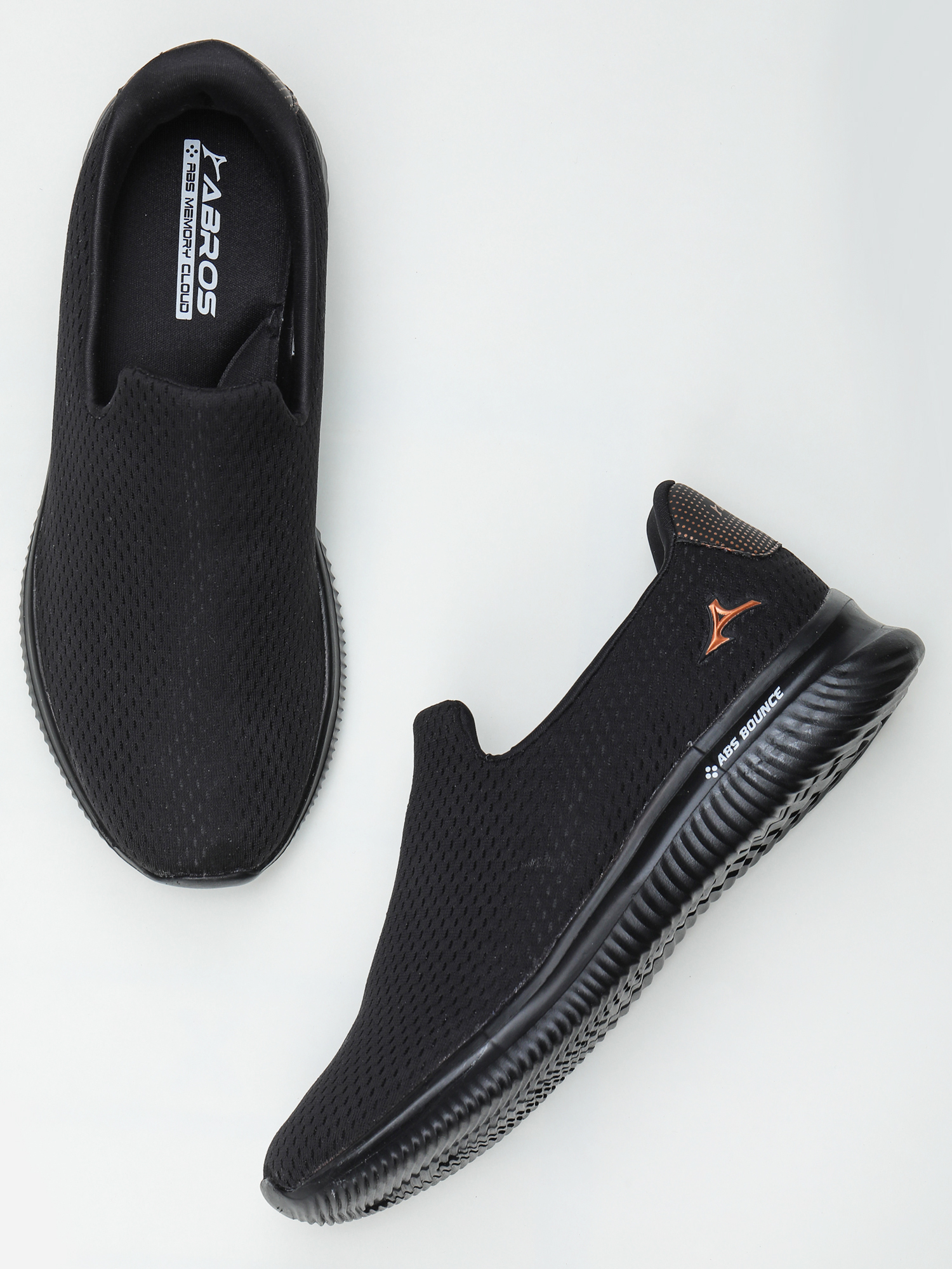 Abros Men Black & Copper Swinger Running Sports Shoes (2)