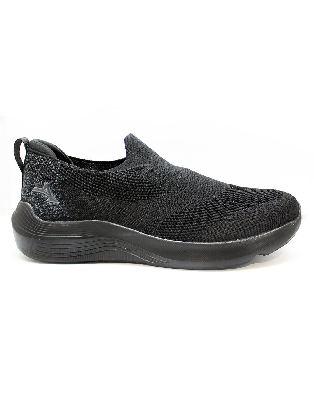 Abros Men Black & Dark Grey Classic Running Sports Shoes (1)