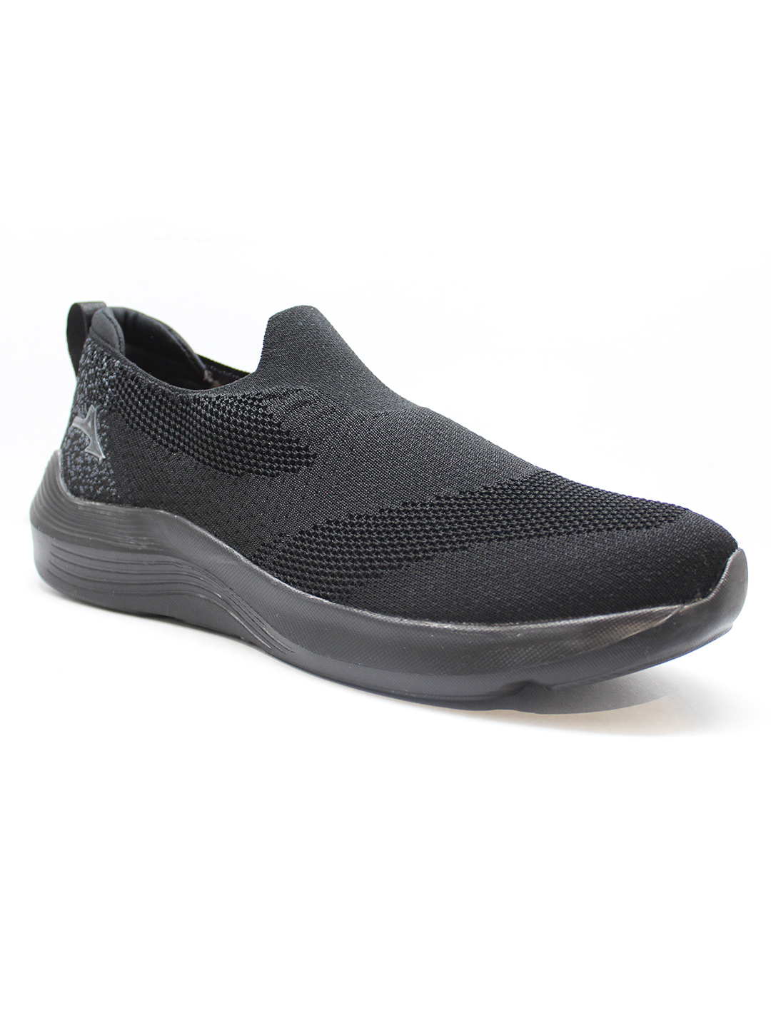 Abros Men Black & Dark Grey Classic Running Sports Shoes (2)