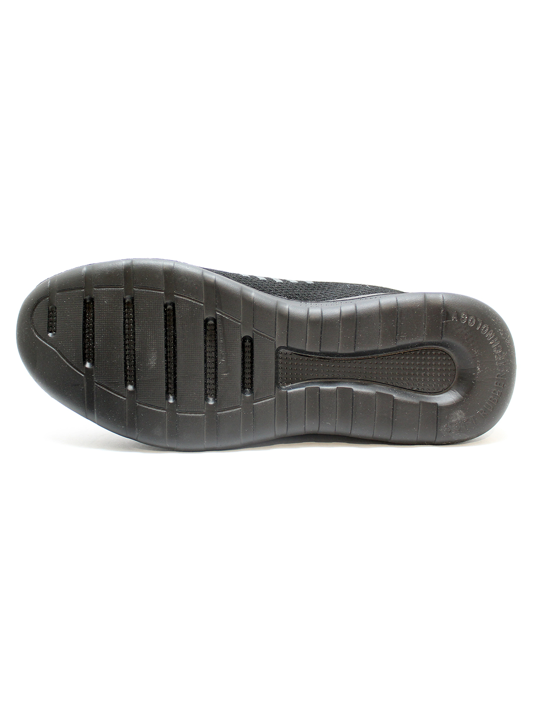 Abros Men Black & Dark Grey Faux Running Sports Shoes (2)