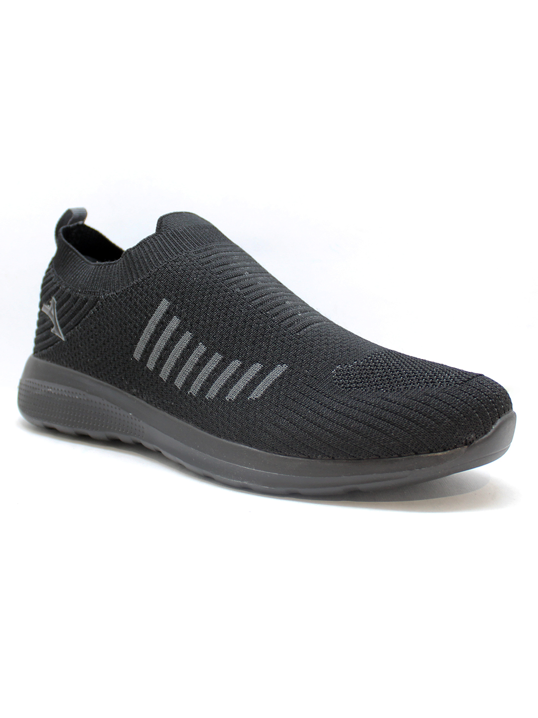Abros Men Black & Dark Grey Faux Running Sports Shoes (3)