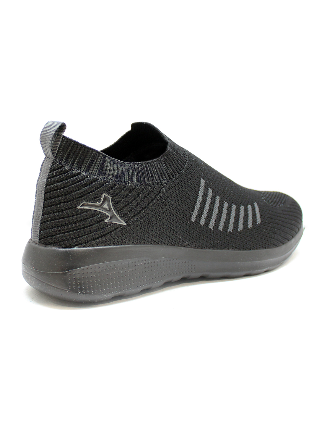 Abros Men Black & Dark Grey Faux Running Sports Shoes (4)