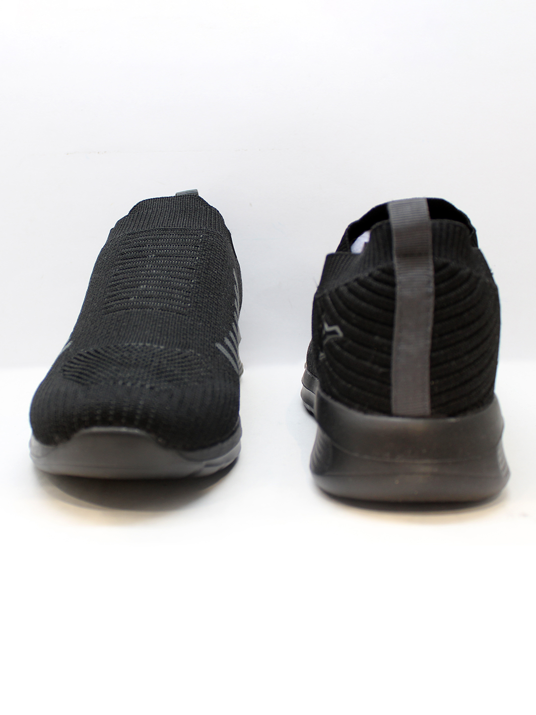Abros Men Black & Dark Grey Faux Running Sports Shoes (6)
