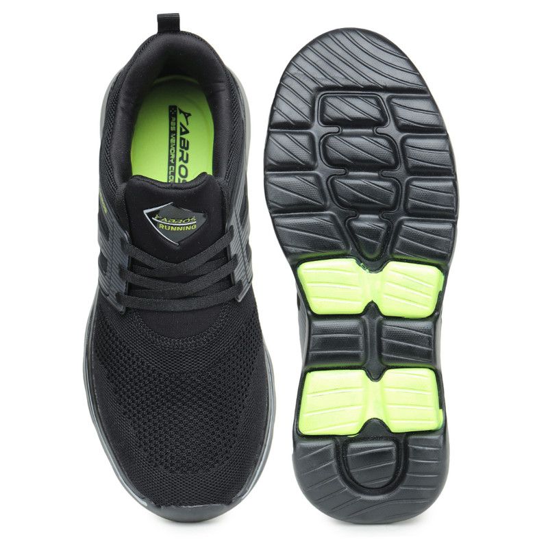 Abros Men Black & Green COMET Sports Shoes (4)