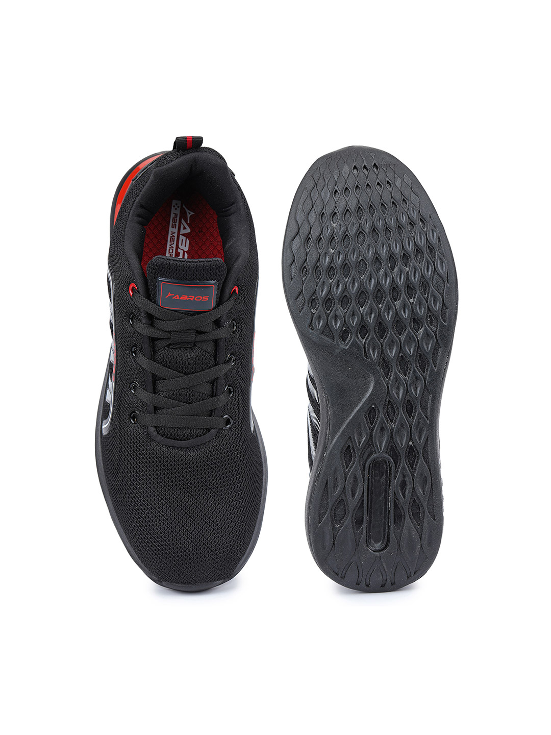 Abros Men Black & Red Anthony Running Shoes (6)
