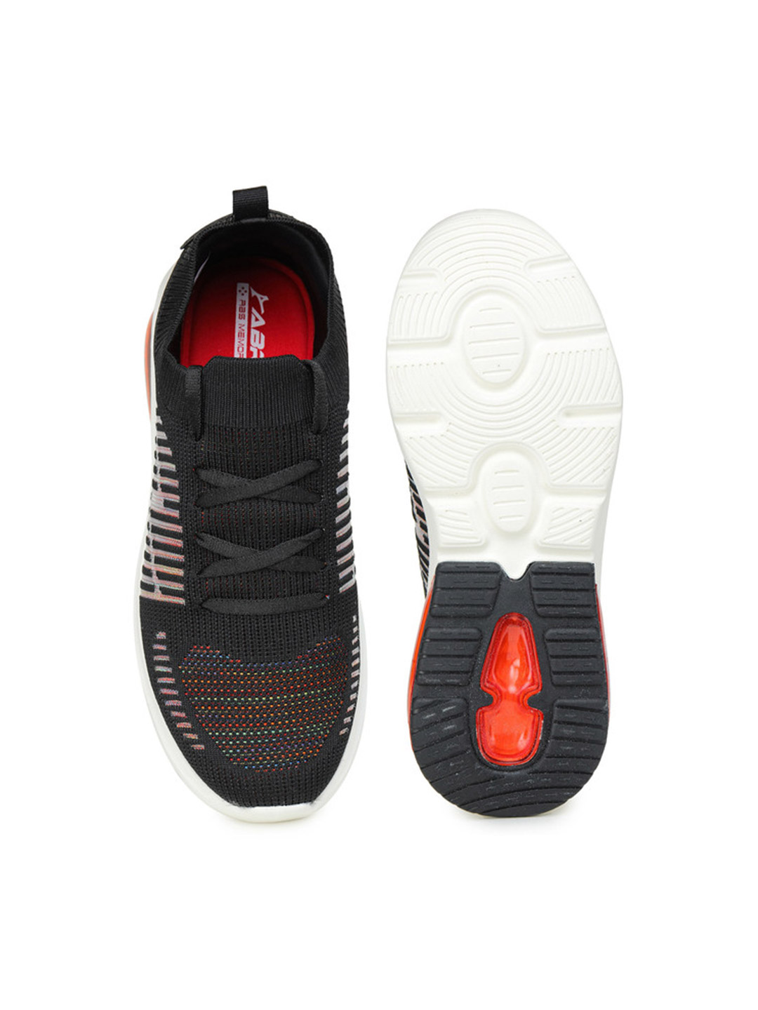 Abros Men Black & Red Chief-O Running Shoes (1)