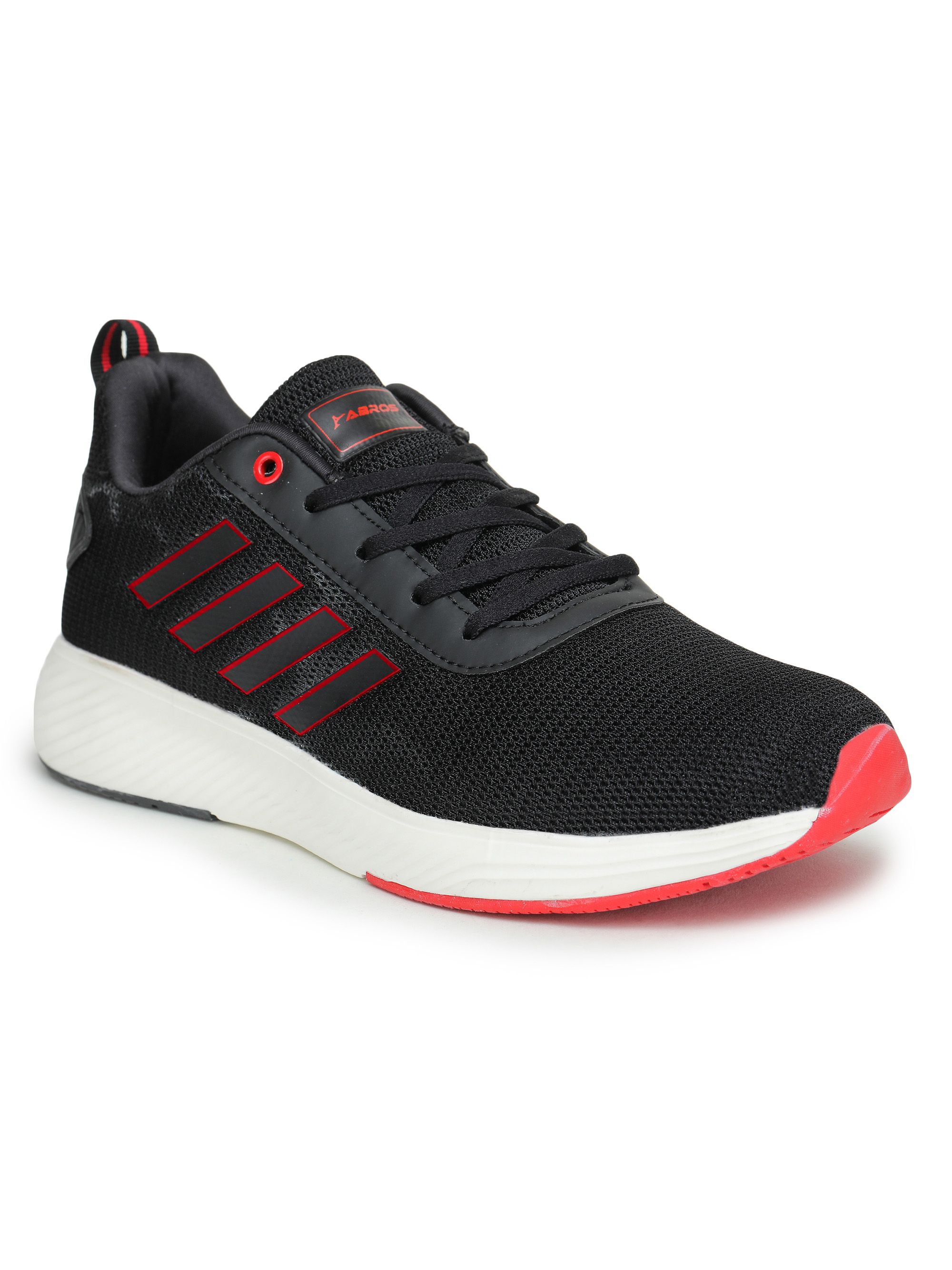 Abros Men Black & Red Prime Pro Running Sports Shoes (2)