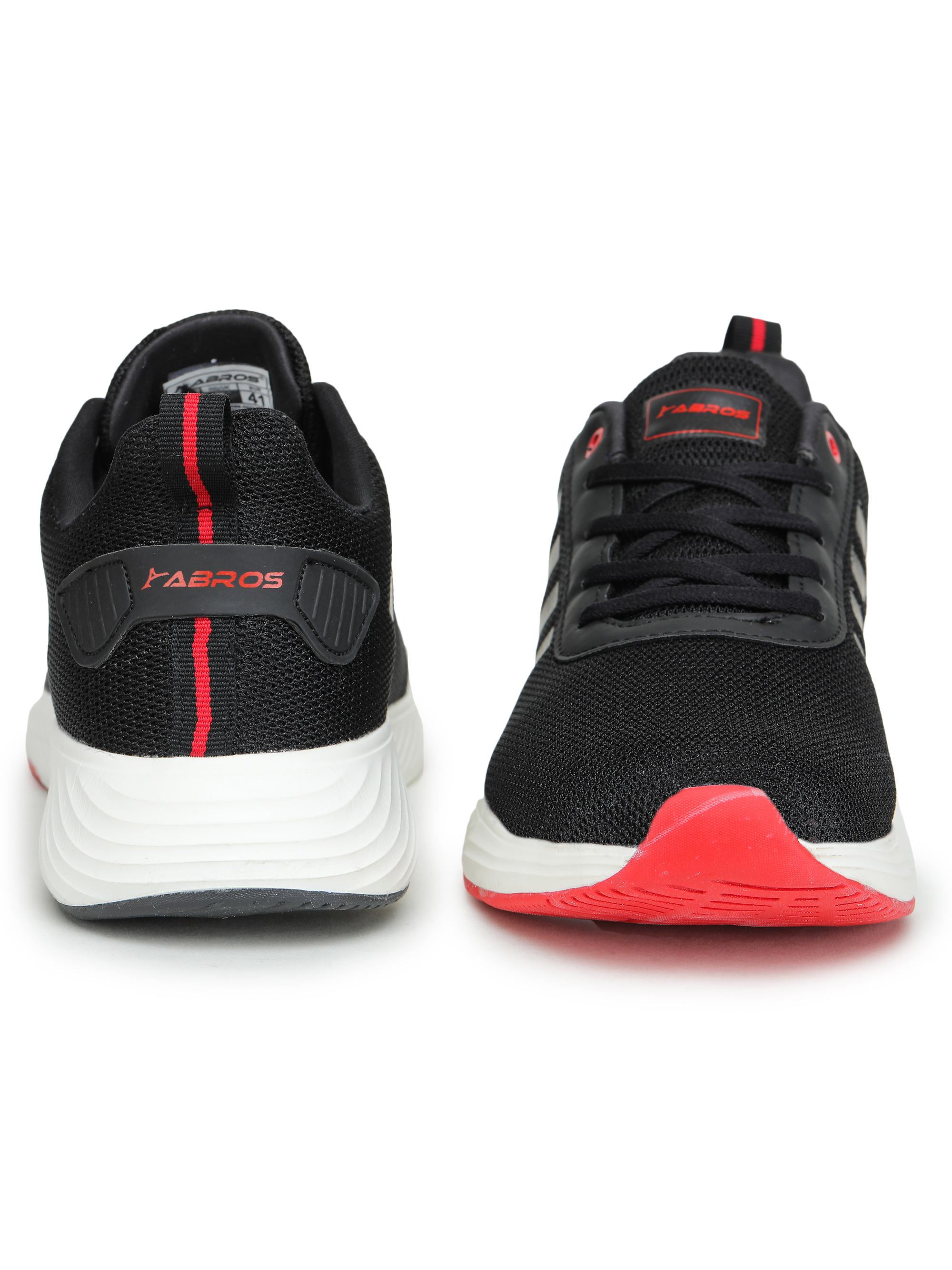 Abros Men Black & Red Prime Pro Running Sports Shoes (3)