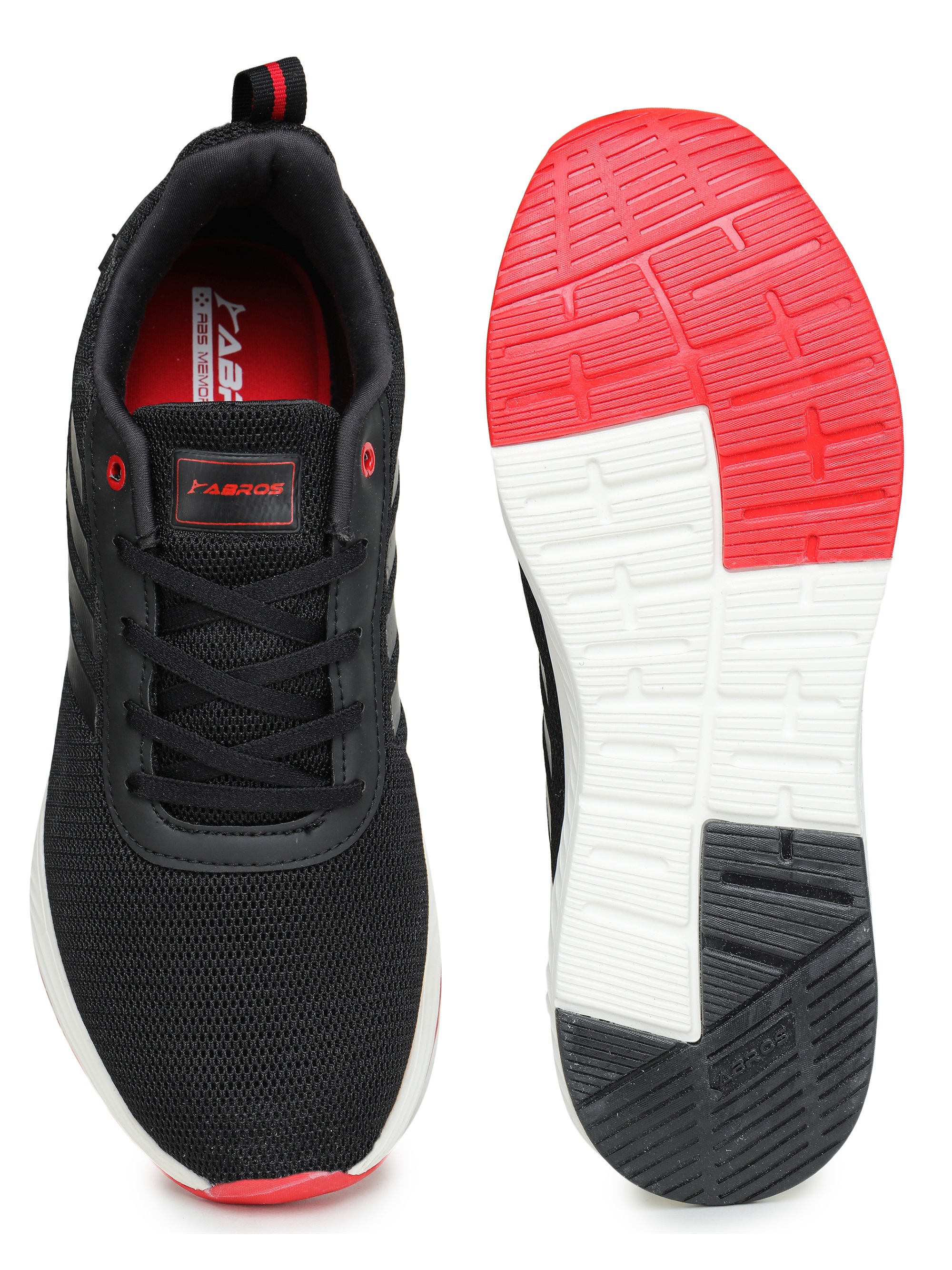 Abros Men Black & Red Prime Pro Running Sports Shoes (6)