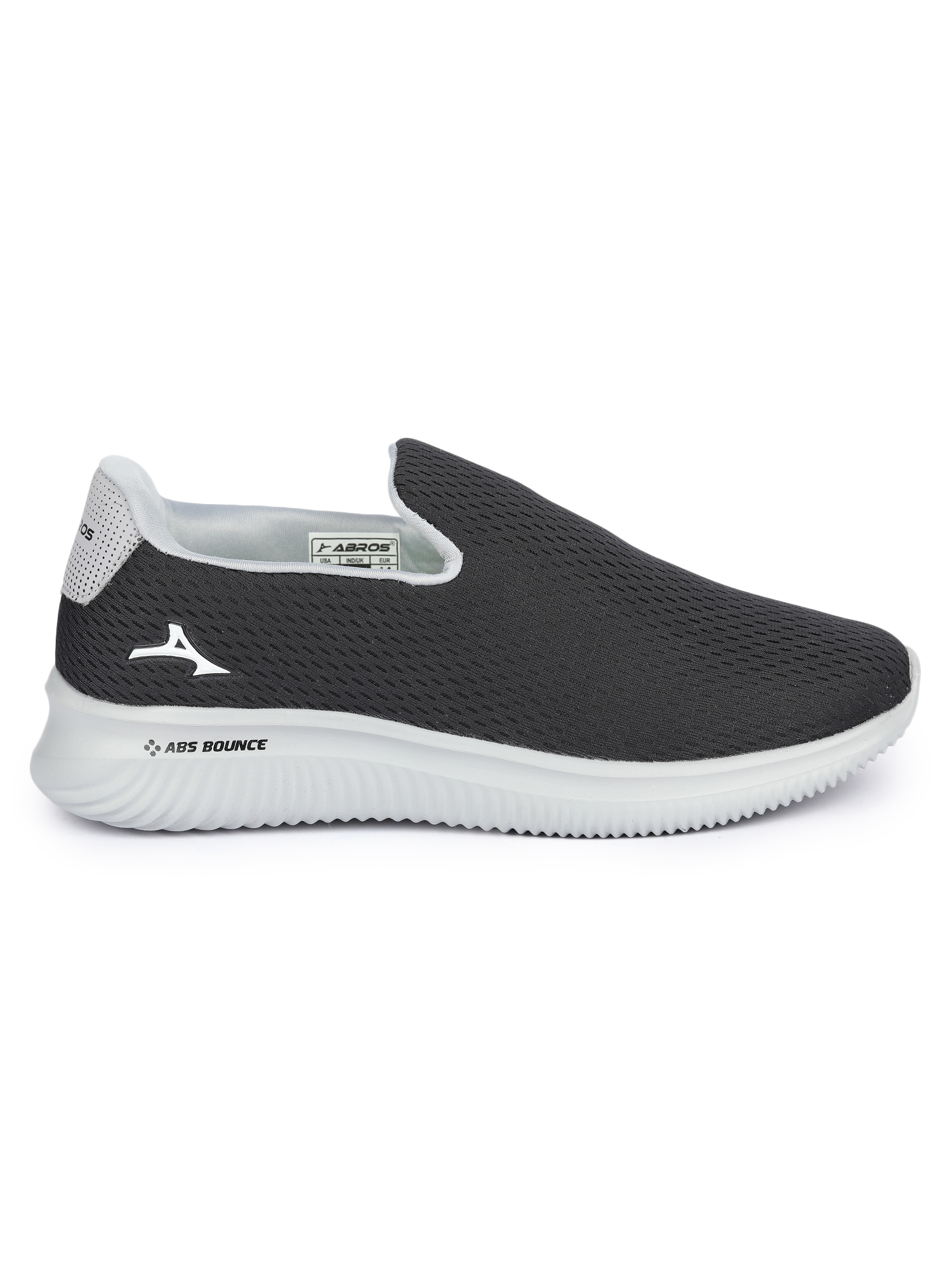 Abros Men Black & White Swinger Running Sports Shoes (1)