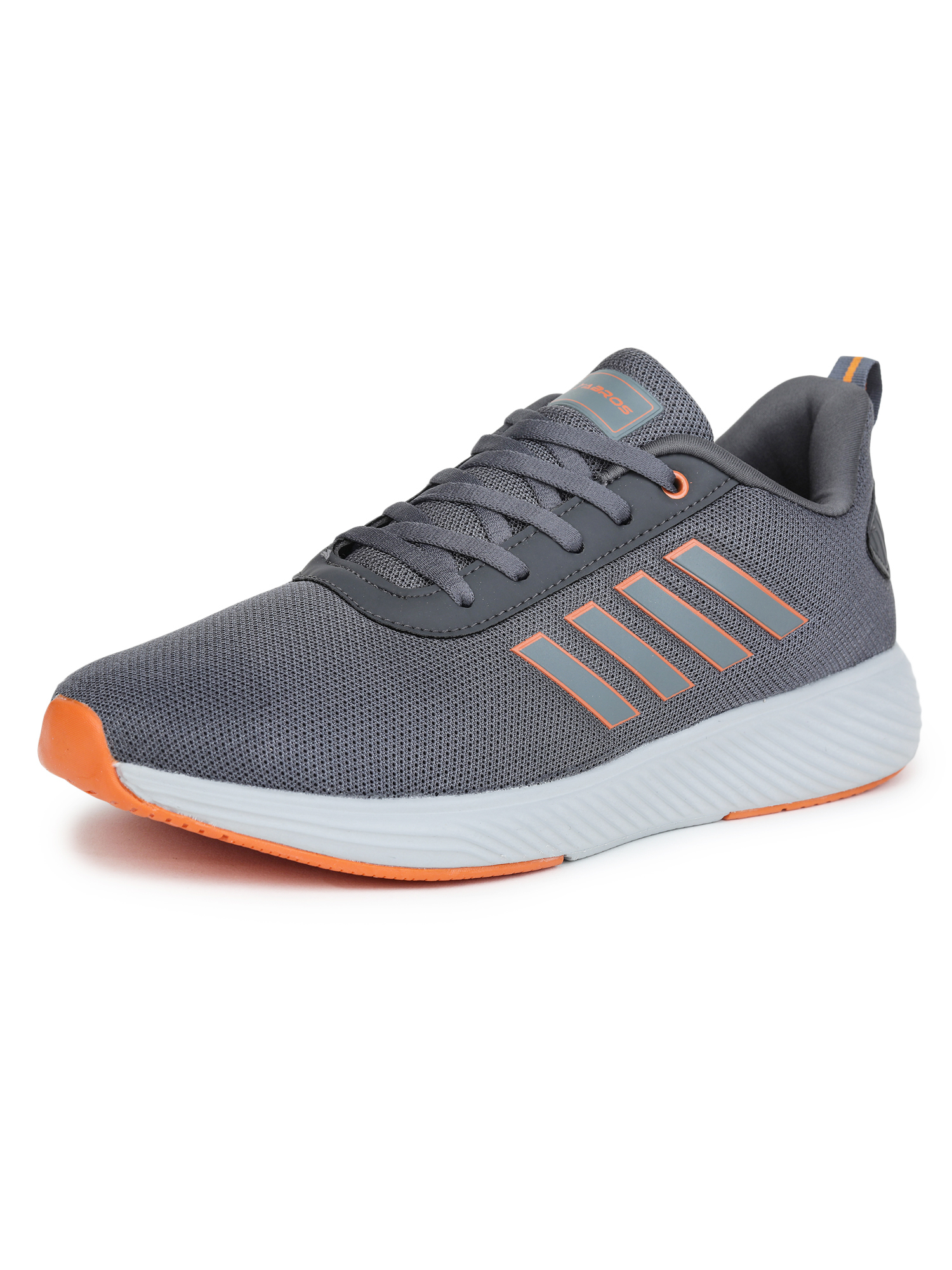 Abros Men Dark Grey & Orange Prime Pro Running Sports Shoes (3)