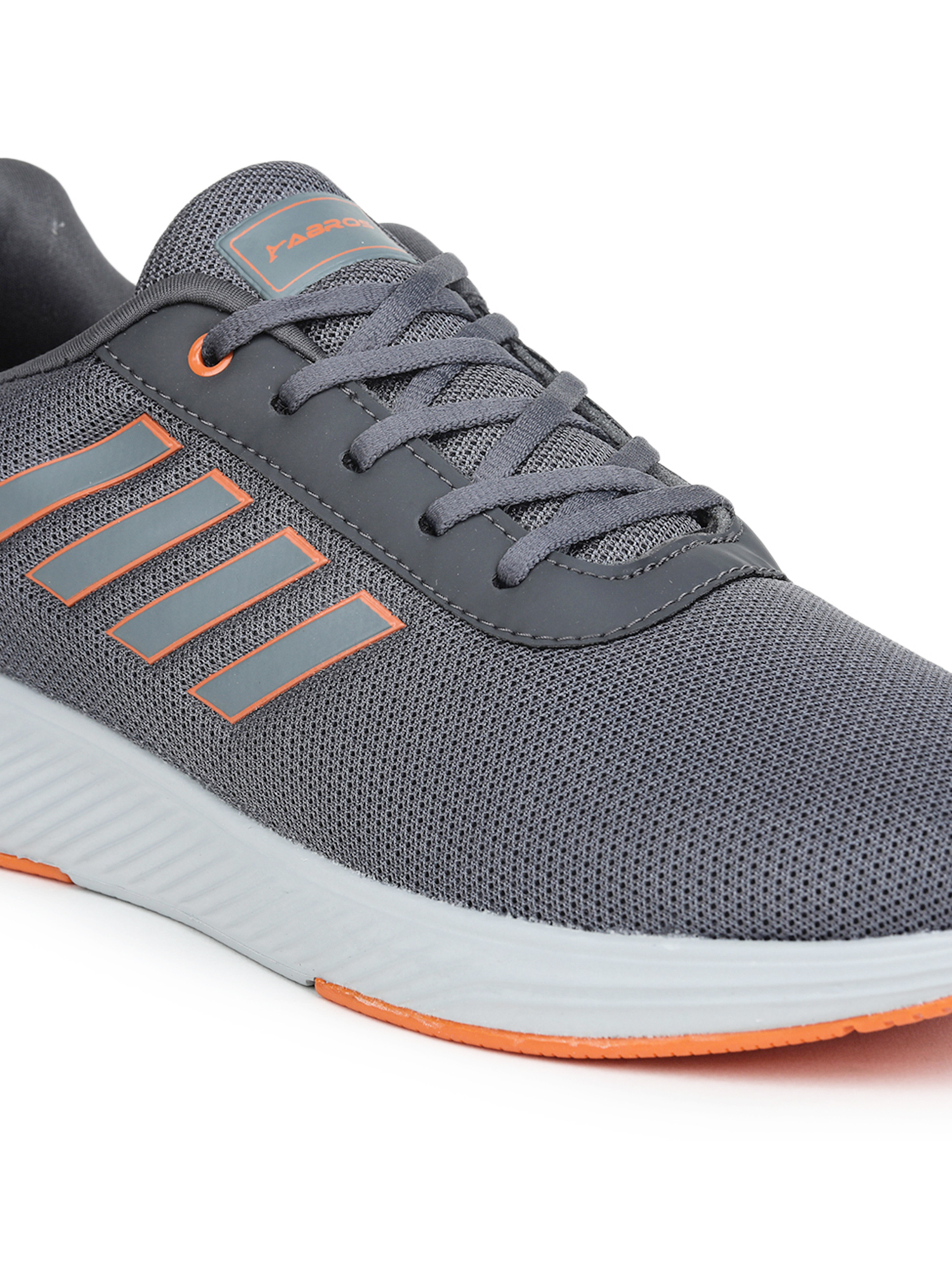Abros Men Dark Grey & Orange Prime Pro Running Sports Shoes (5)