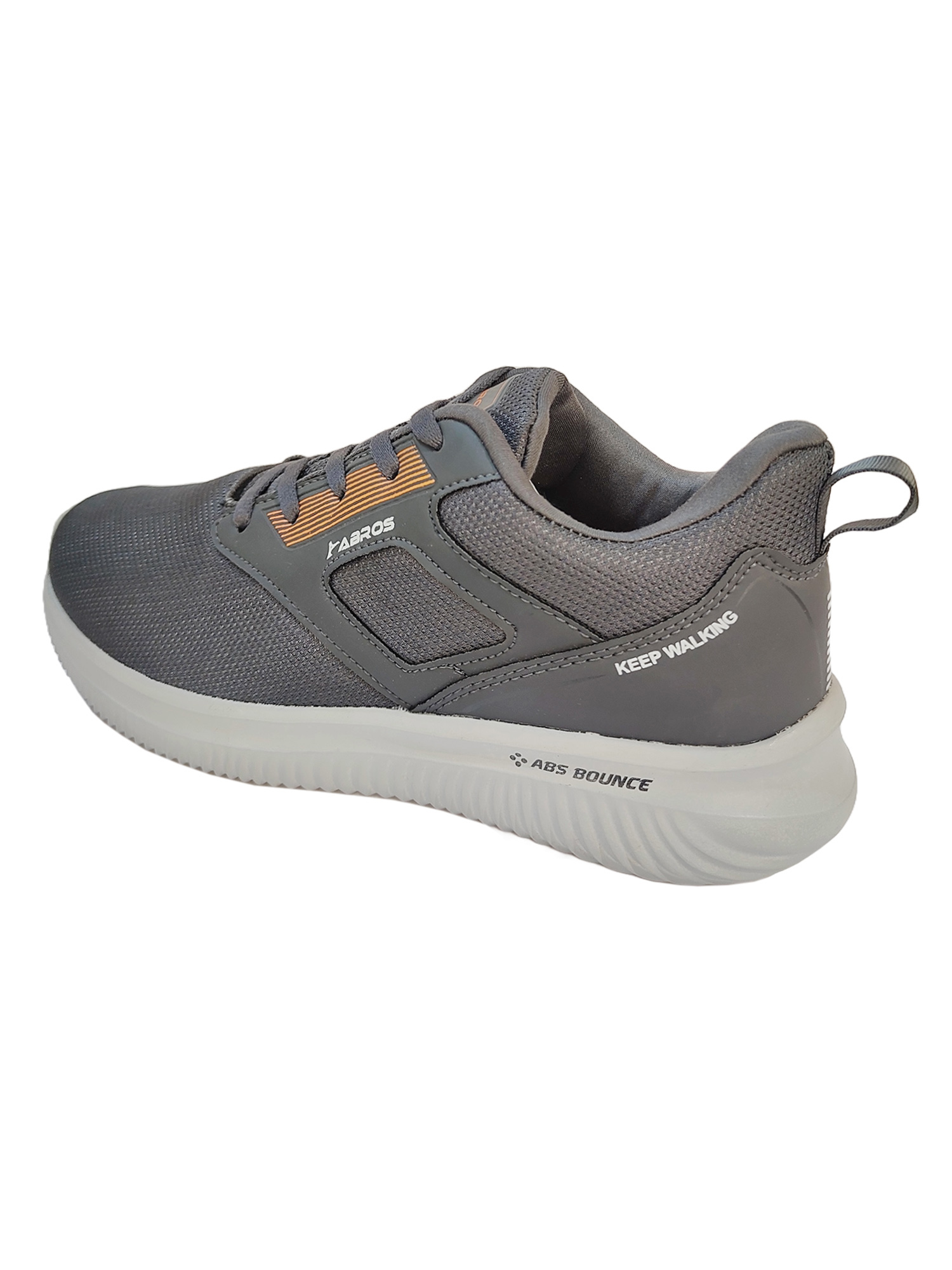 Abros Men Grey and Orange Glide-N Running Sports Shoes (3)