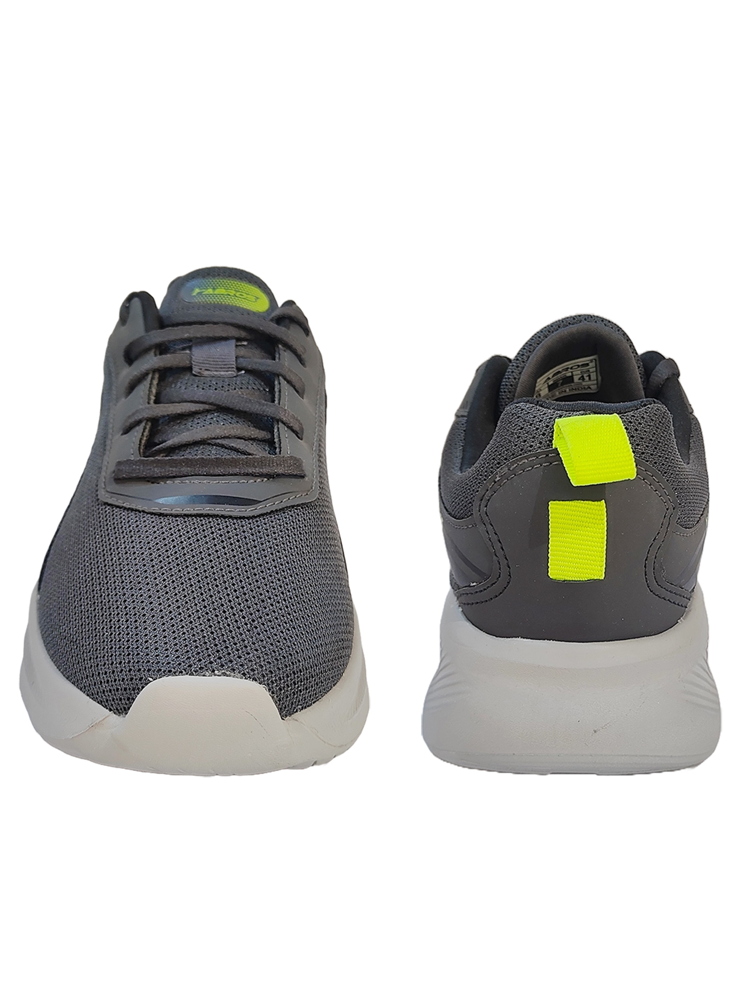 Abros Men Grey and Yellow Eeco Running Sports Shoes (6)