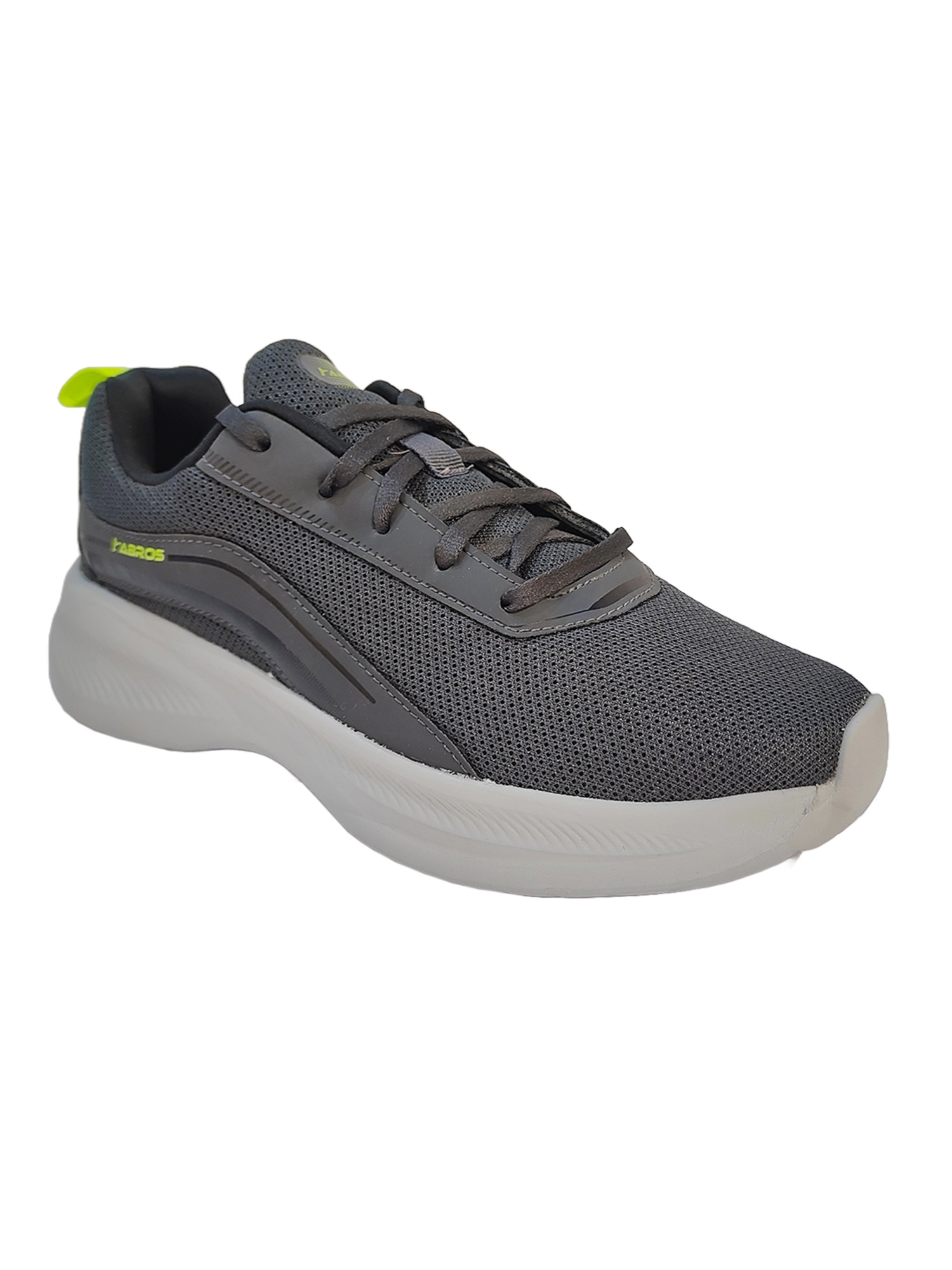 Abros Men Grey and Yellow Eeco Running Sports Shoes (2)