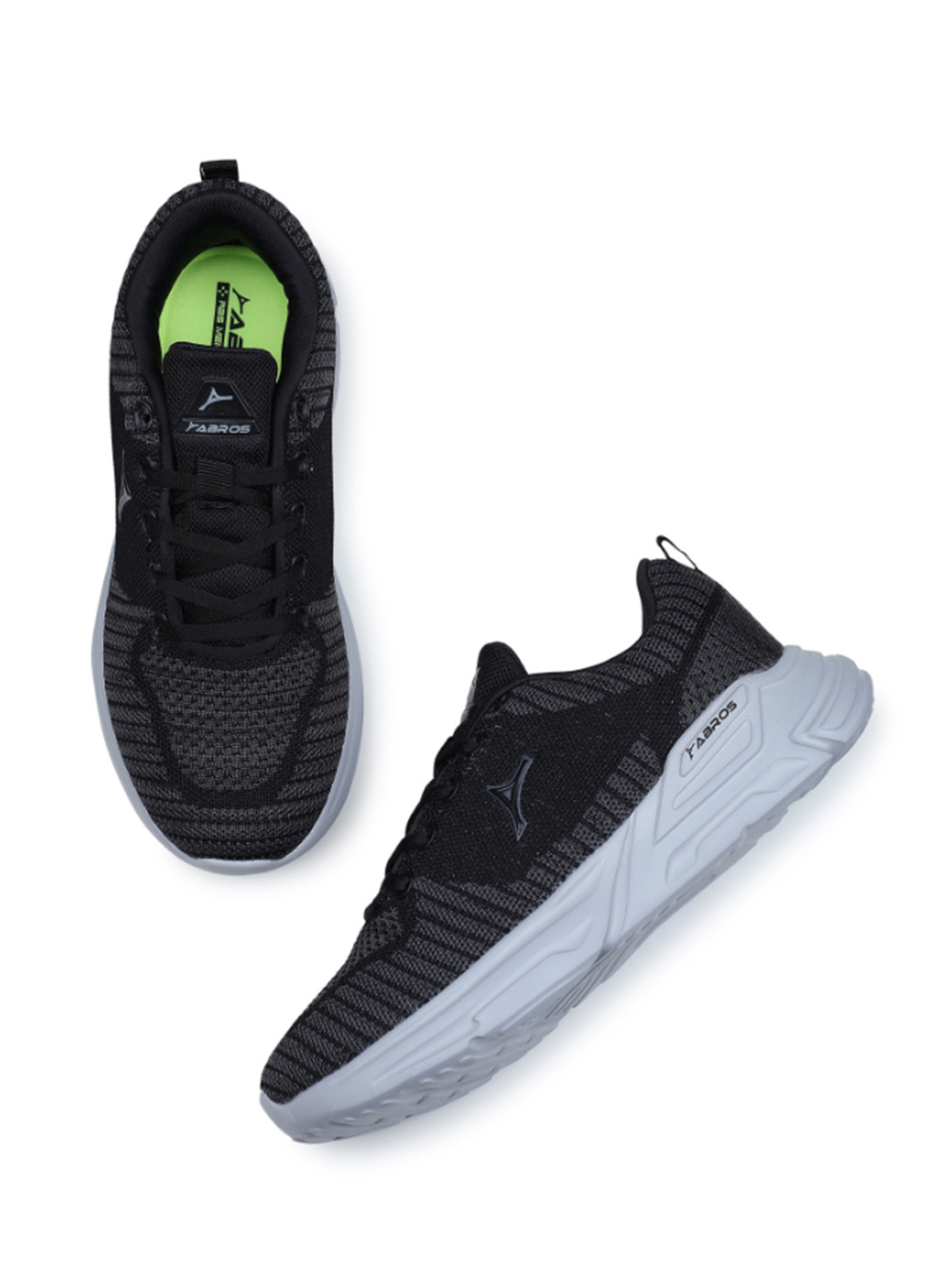 Abros Men Grey & Black DOMINGO Sports Shoes (1)