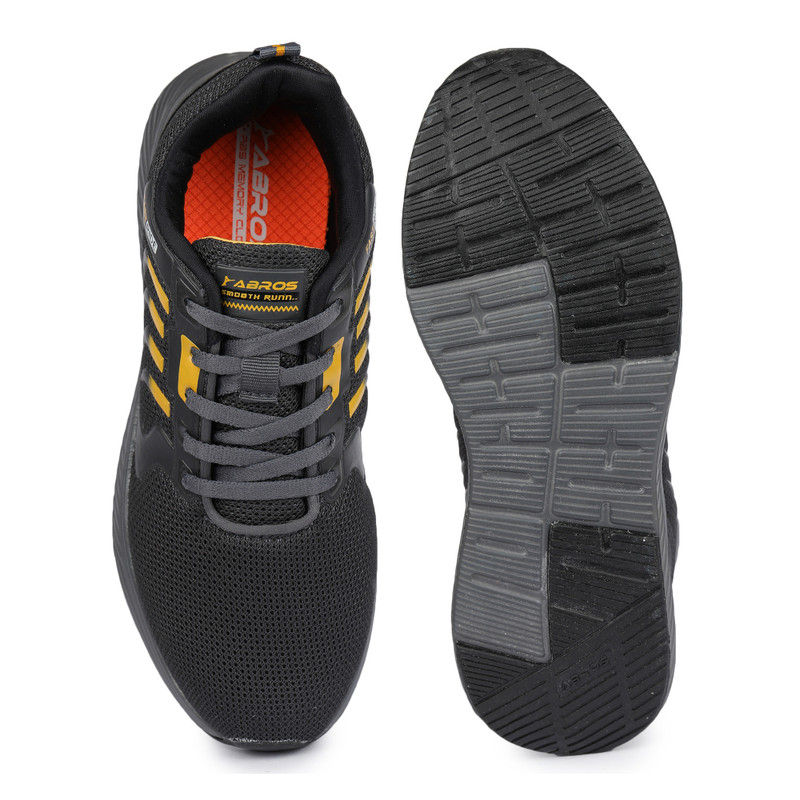 Abros Men Grey & Black EDWARD Sports Shoes (4)