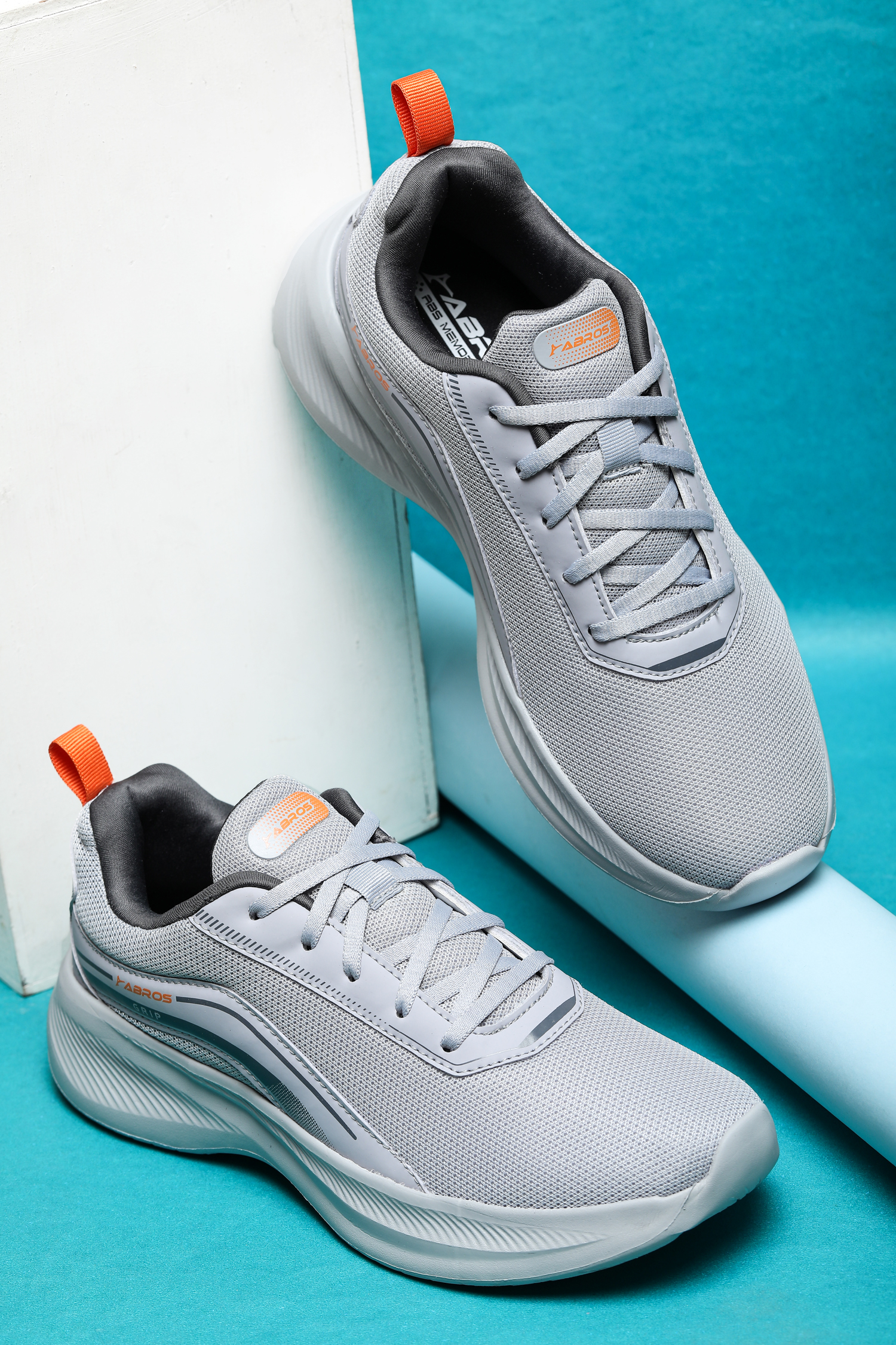 Abros Men Grey Eeco Running Sports Shoes (7)