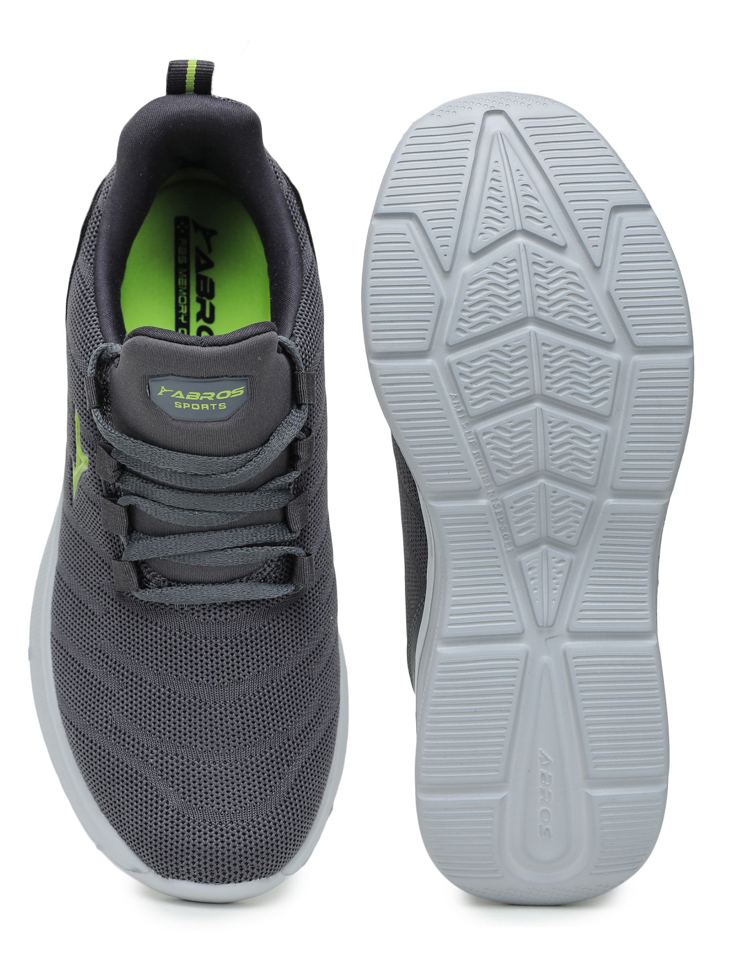 Abros Men Grey & Green OAKLAND Sports Shoes (4)