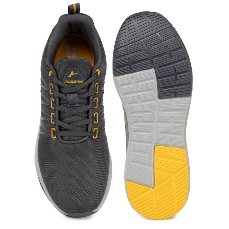 Abros Men Grey & Mustard ARIZONA Sport Shoes (4)