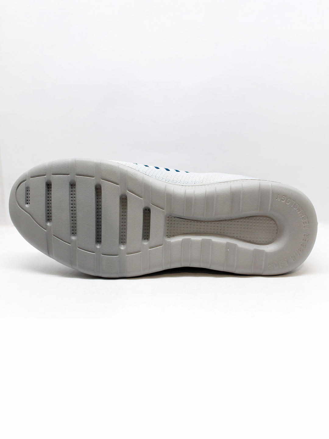 Abros Men Light Grey & Teal Faux Running Sports Shoes (5)