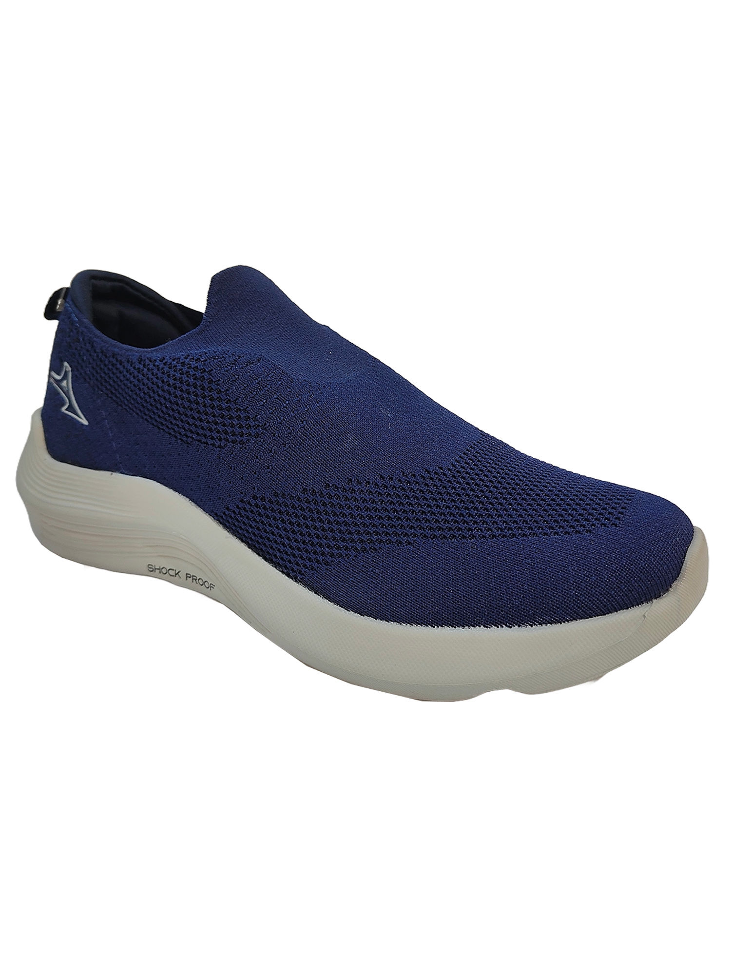 Abros Men Navy Blue and Grey Classic Slip-On Running Shoes (2)