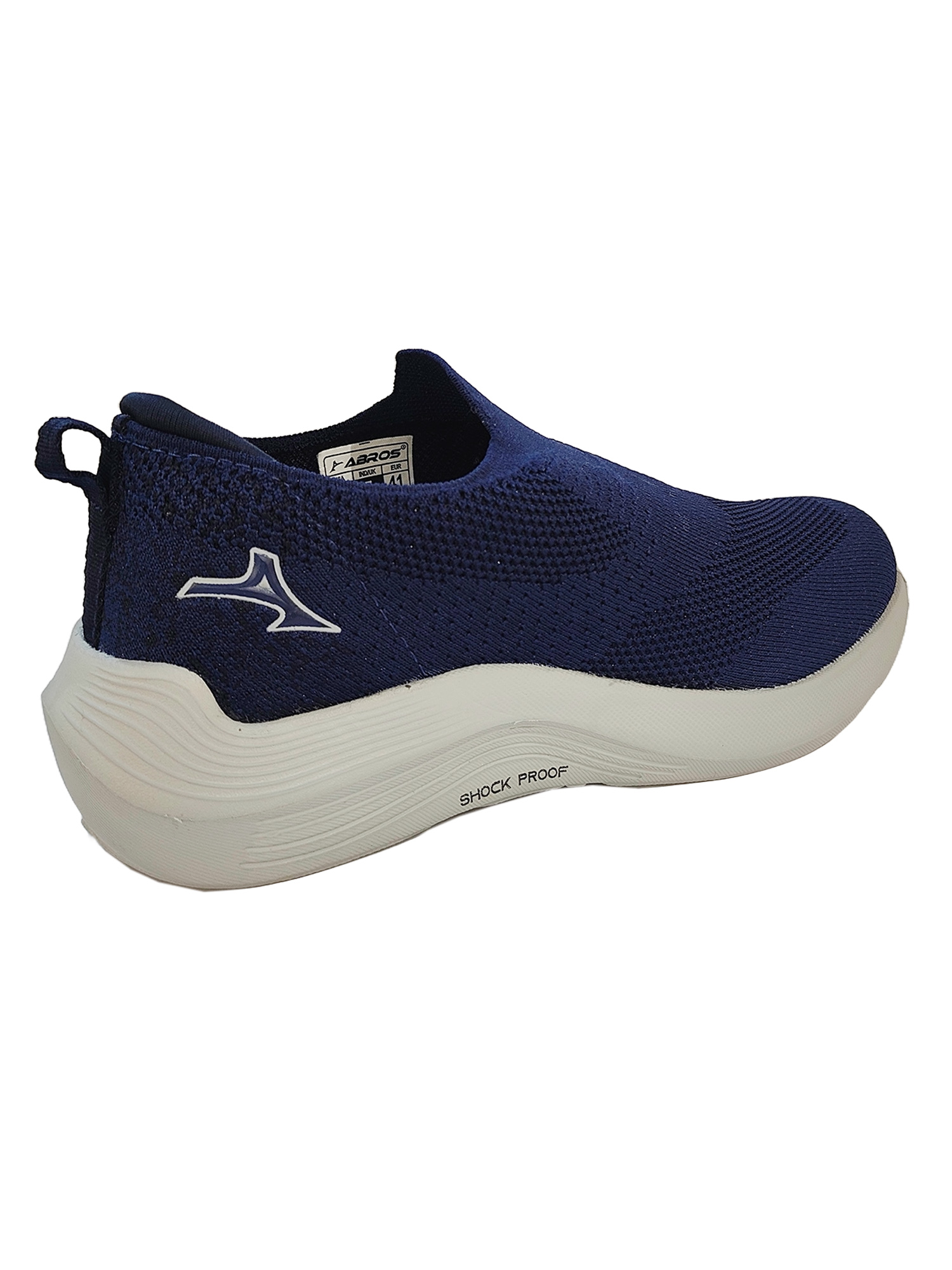 Abros Men Navy Blue and Grey Classic Slip-On Running Shoes (3)