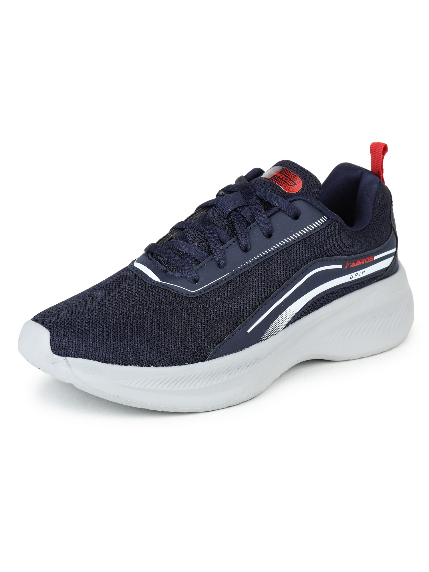 Abros Men Navy Blue and Red Eeco Running Sports Shoes (3)