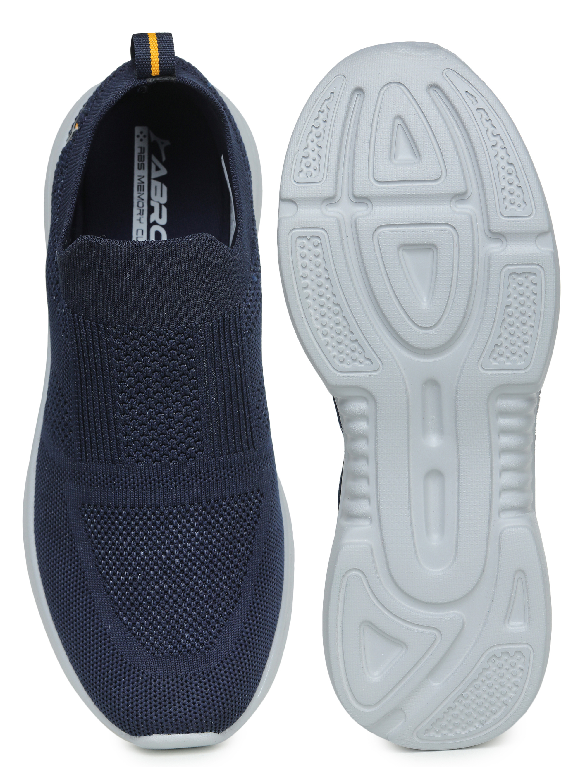 Abros Men Navy Blue Hudson-Pro Slip-On Running Shoes (5)