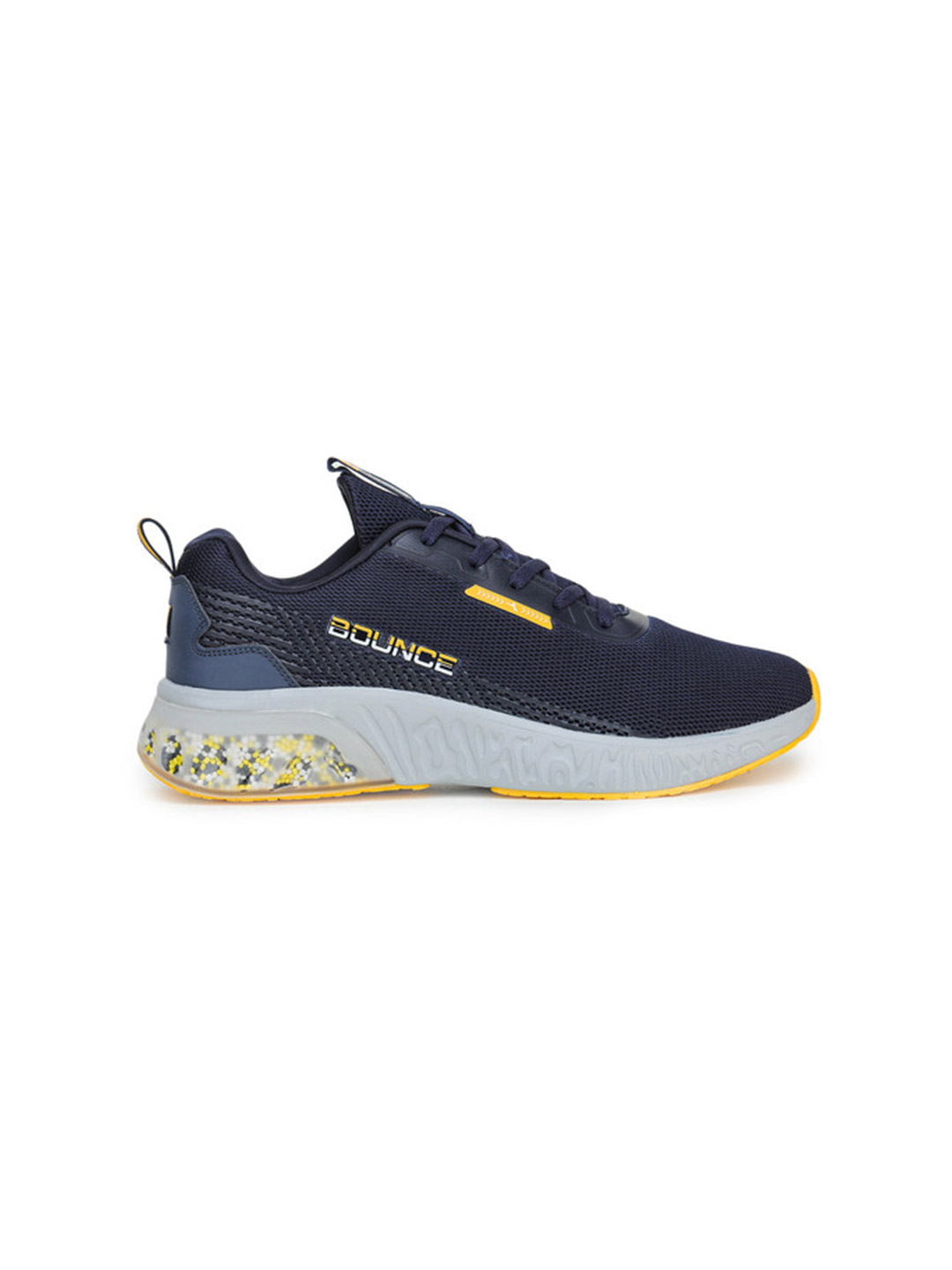 Abros Men Navy Blue & Mustard Bounce-O Running Shoes (1)