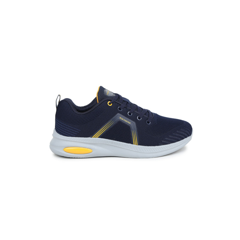 Abros Men Navy Blue & Mustard STINGER Sports Shoes (1)