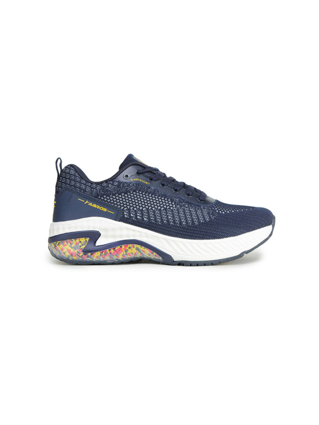 Abros Men Navy Blue & Mustard Triumph-O Running Shoes (1)
