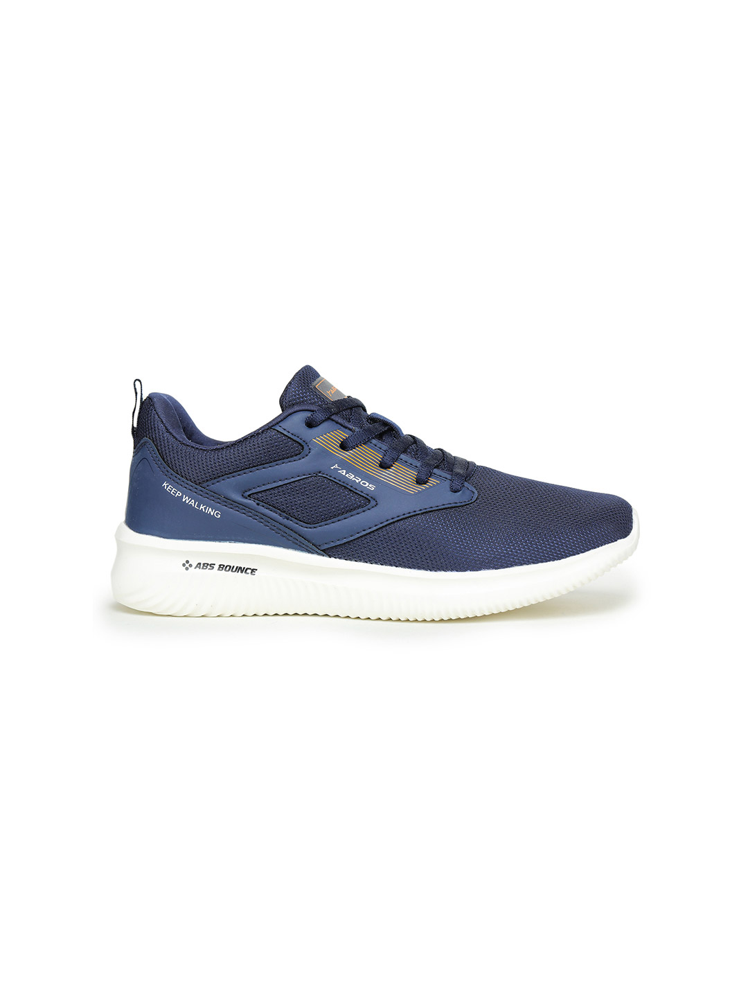 Abros Men Navy Blue & Orange Glide-N Running Shoes (1)