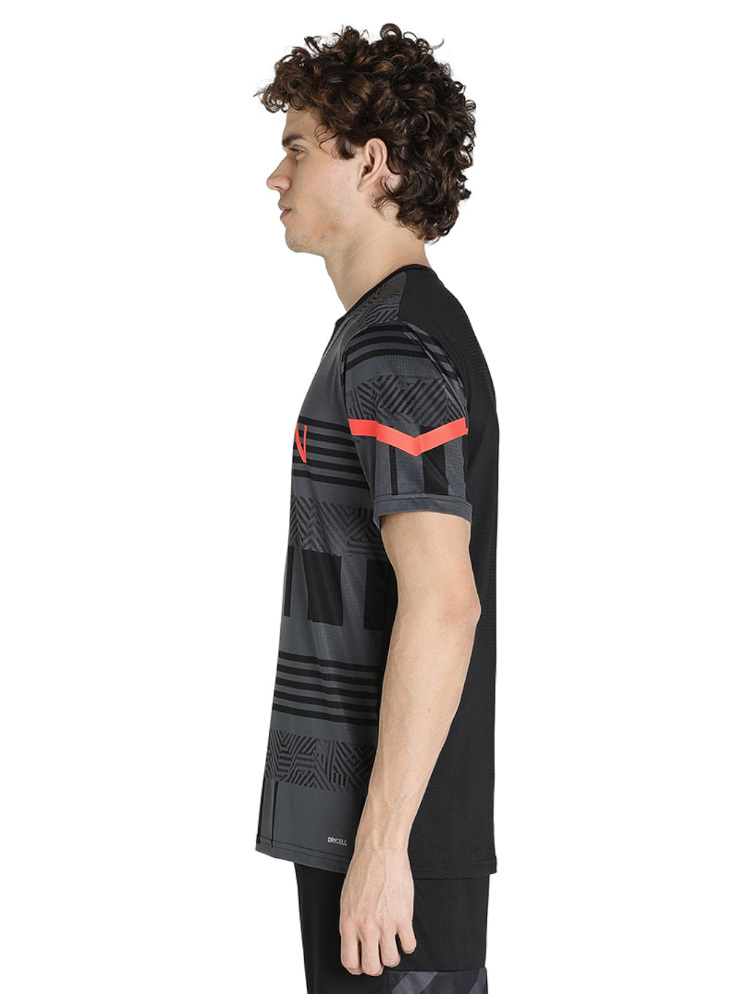 AC Milan Men Black Printed Half Sleeves Round Neck Polyester Pre-match Jersey (2)