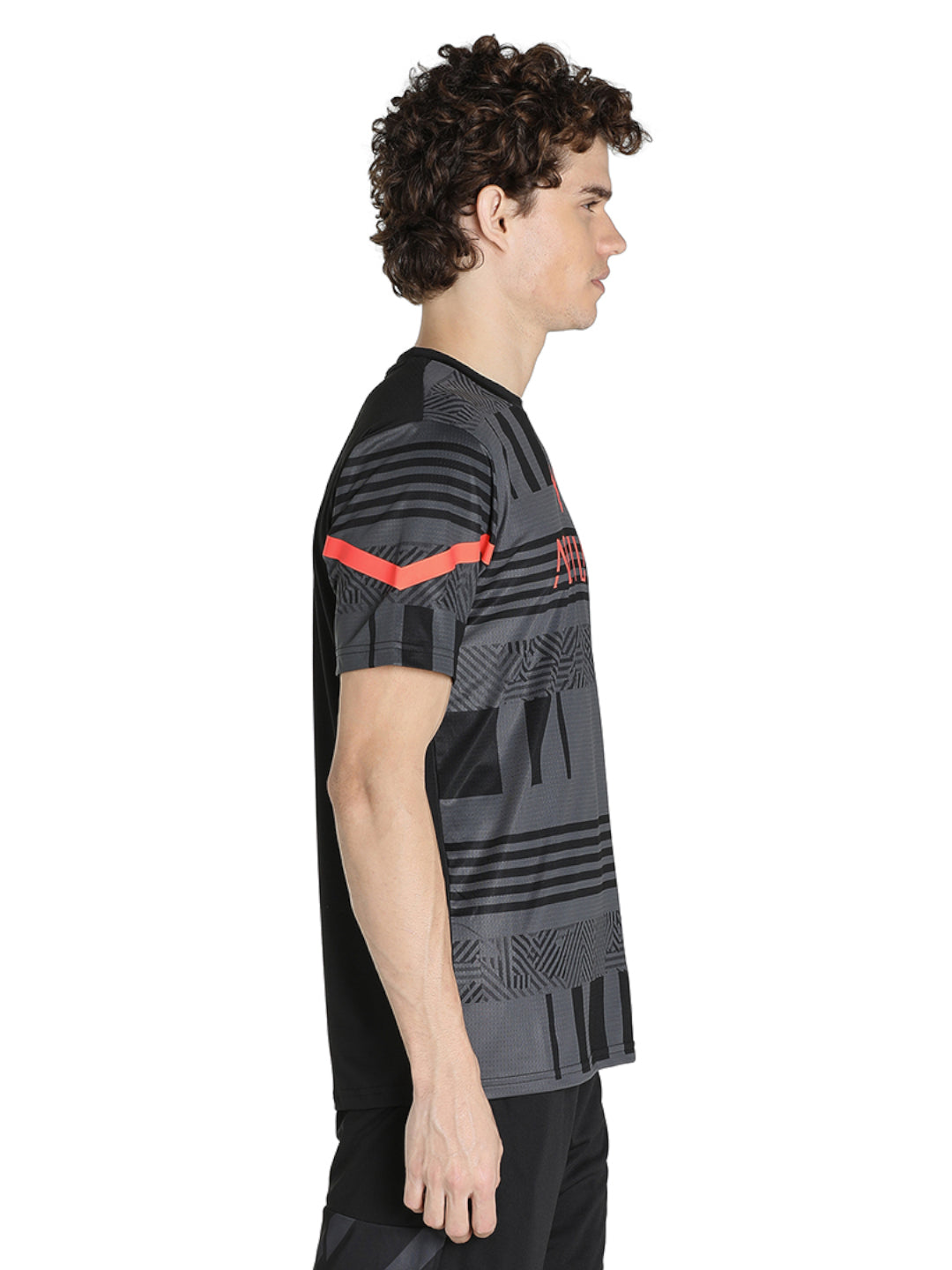 AC Milan Men Black Printed Half Sleeves Round Neck Polyester Pre-match Jersey (4)