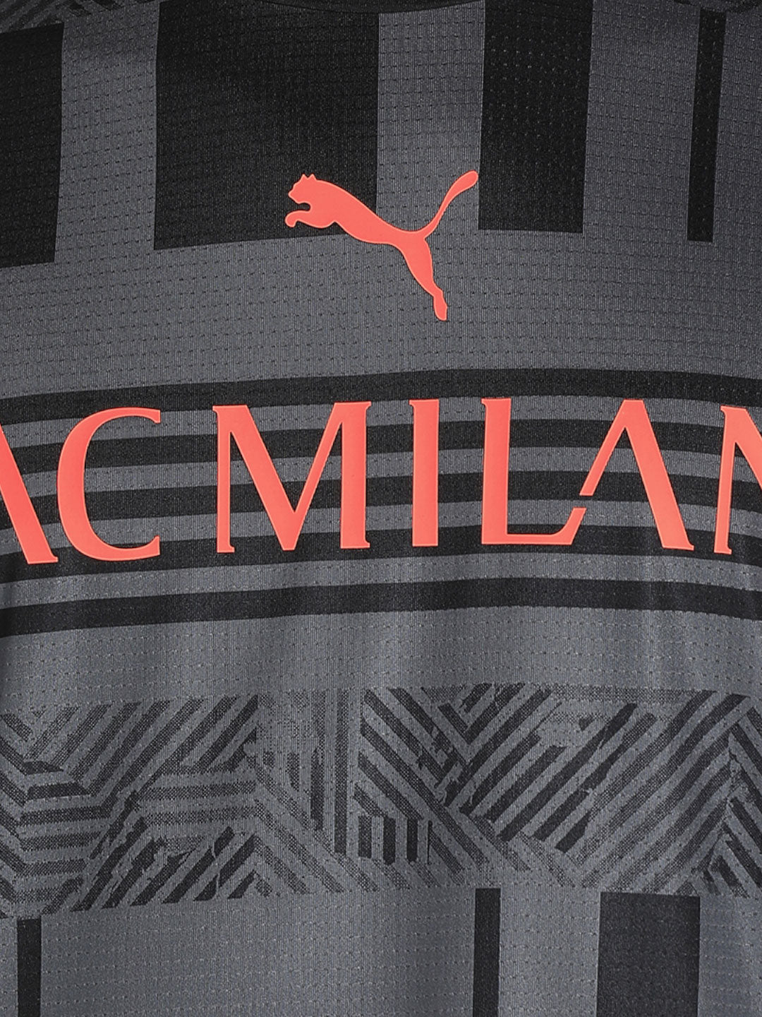 AC Milan Men Black Printed Half Sleeves Round Neck Polyester Pre-match Jersey (6)