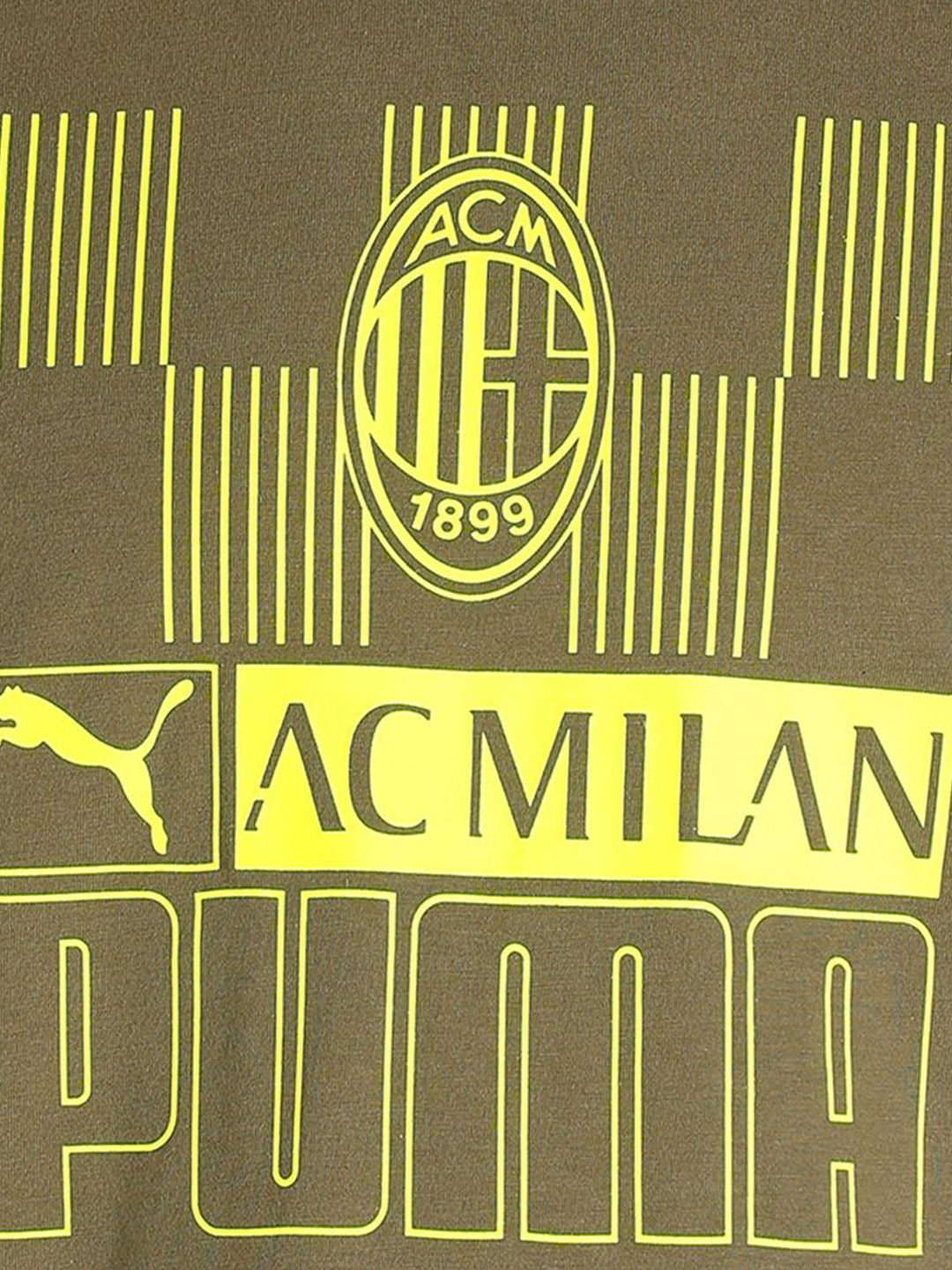 AC Milan Men Green and Yellow Graphic Printed Half Sleeves Round Neck Cotton Football Core T-Shirt (6)