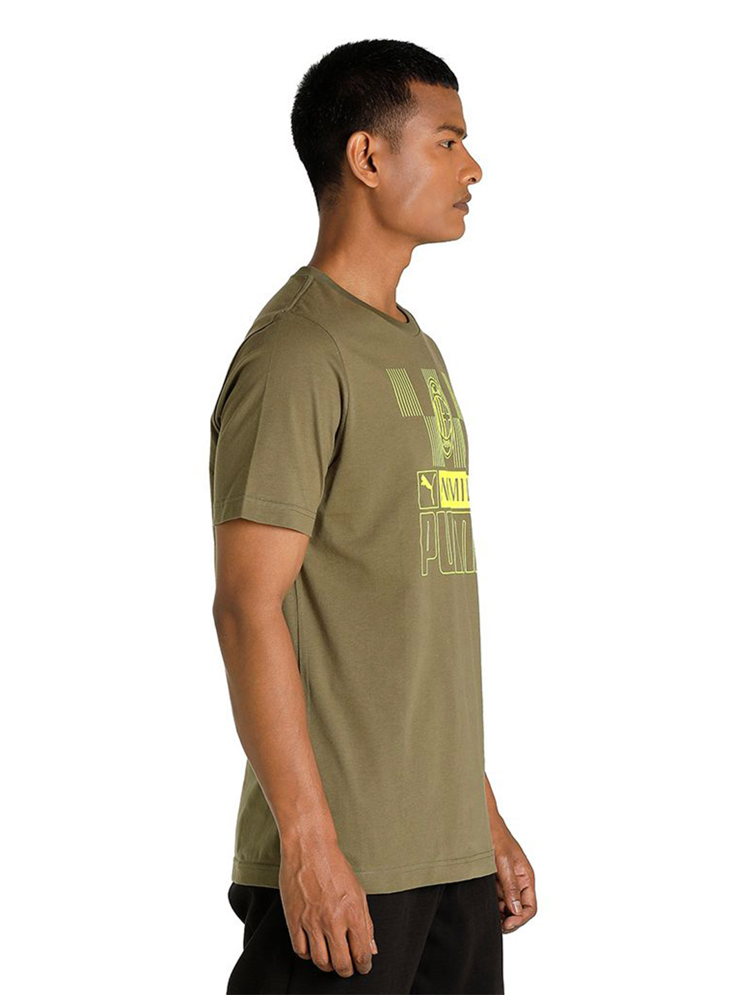 AC Milan Men Green and Yellow Graphic Printed Half Sleeves Round Neck Cotton Football Core T-Shirt (4)