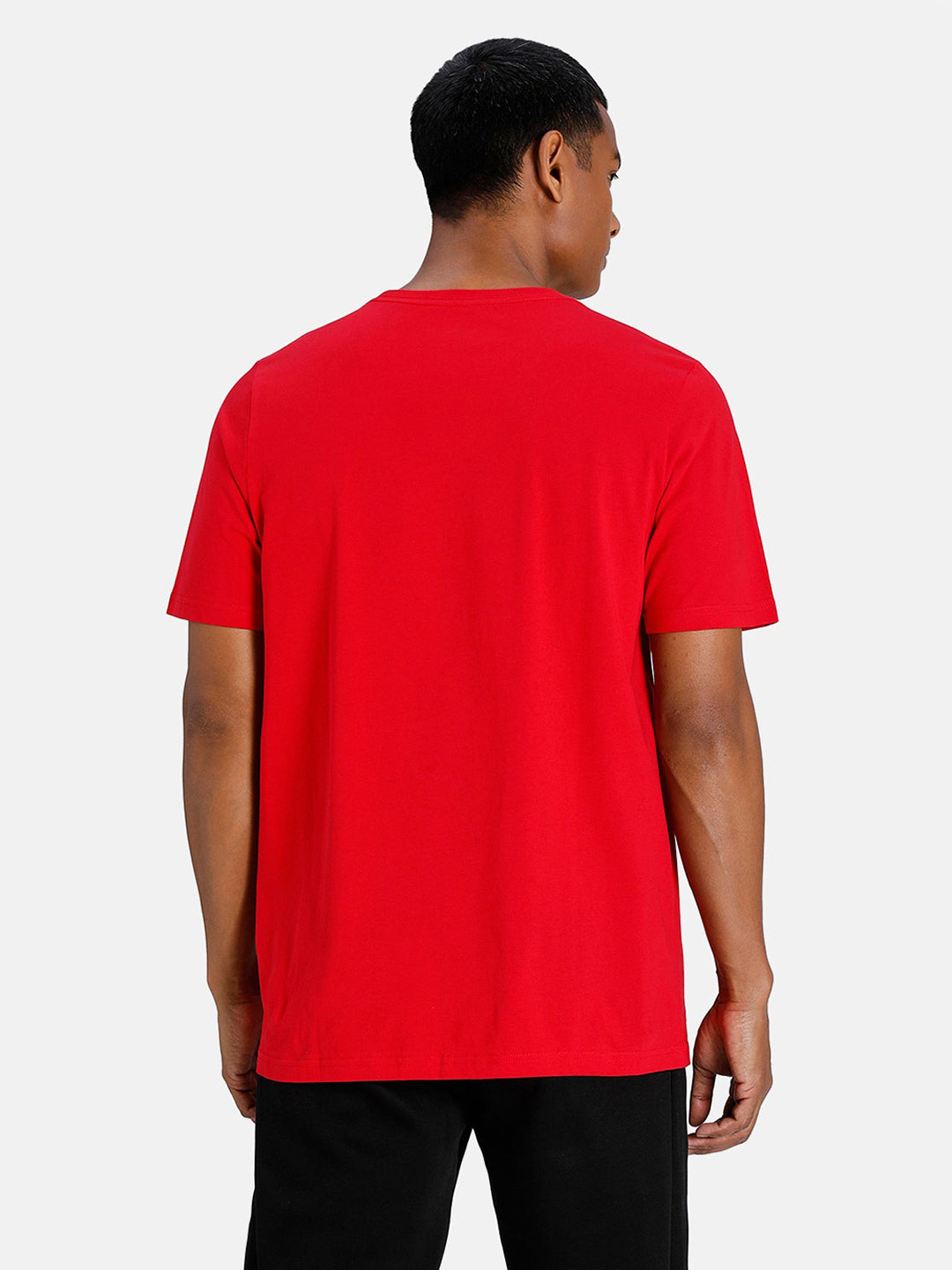 AC Milan Men Red and Black Typography Printed Half Sleeves Round Neck Football Core T-Shirt (3)