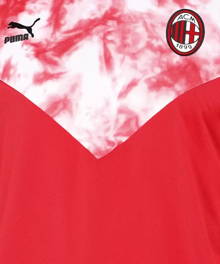 AC Milan Men Red Colourblocked Half Sleeves Round Neck Polyester Iconic T-Shirt (6)