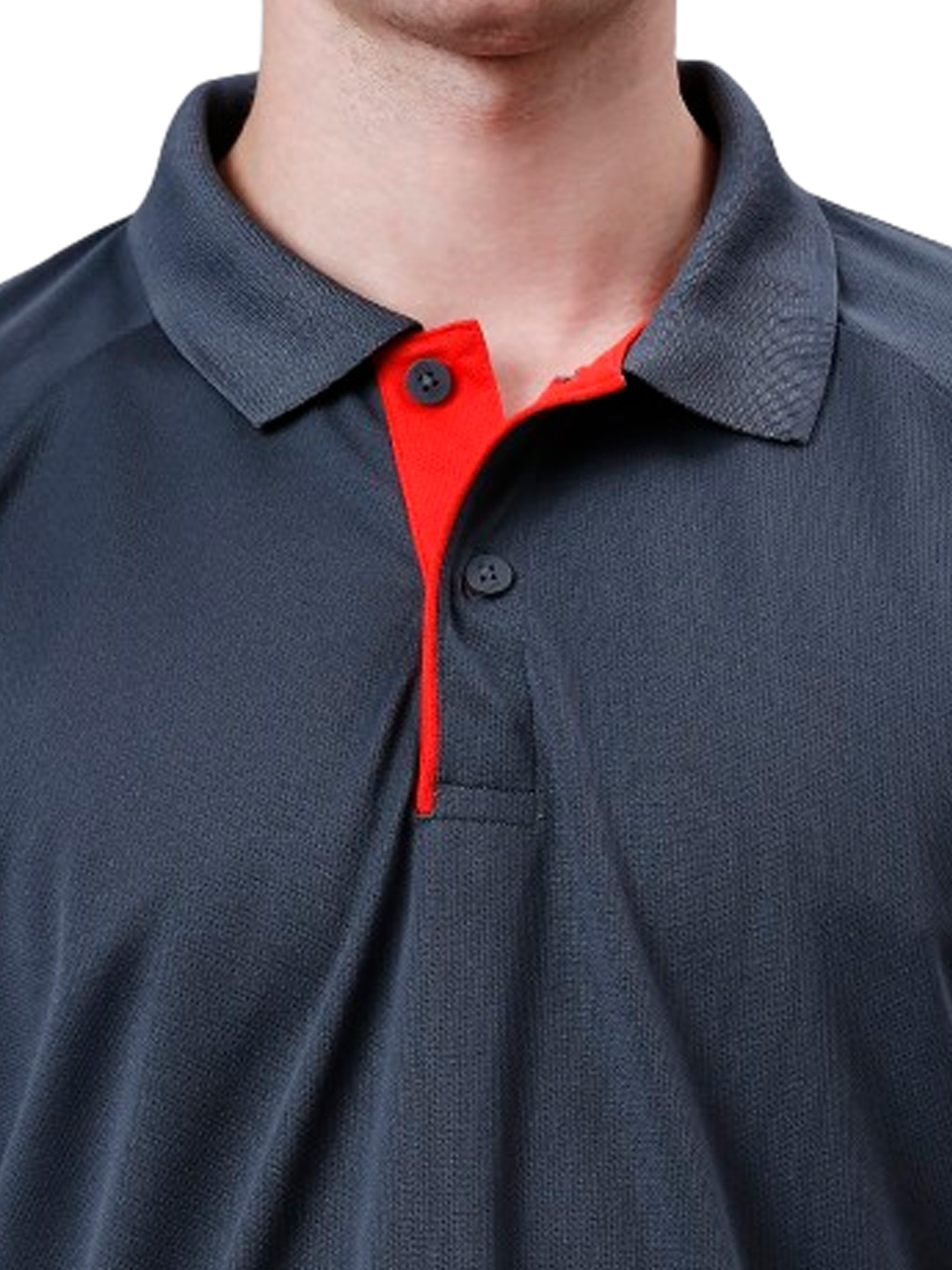 Adidas Men Grey Solid Half Sleeves Corp CL Polo Collar T-Shirt (5)